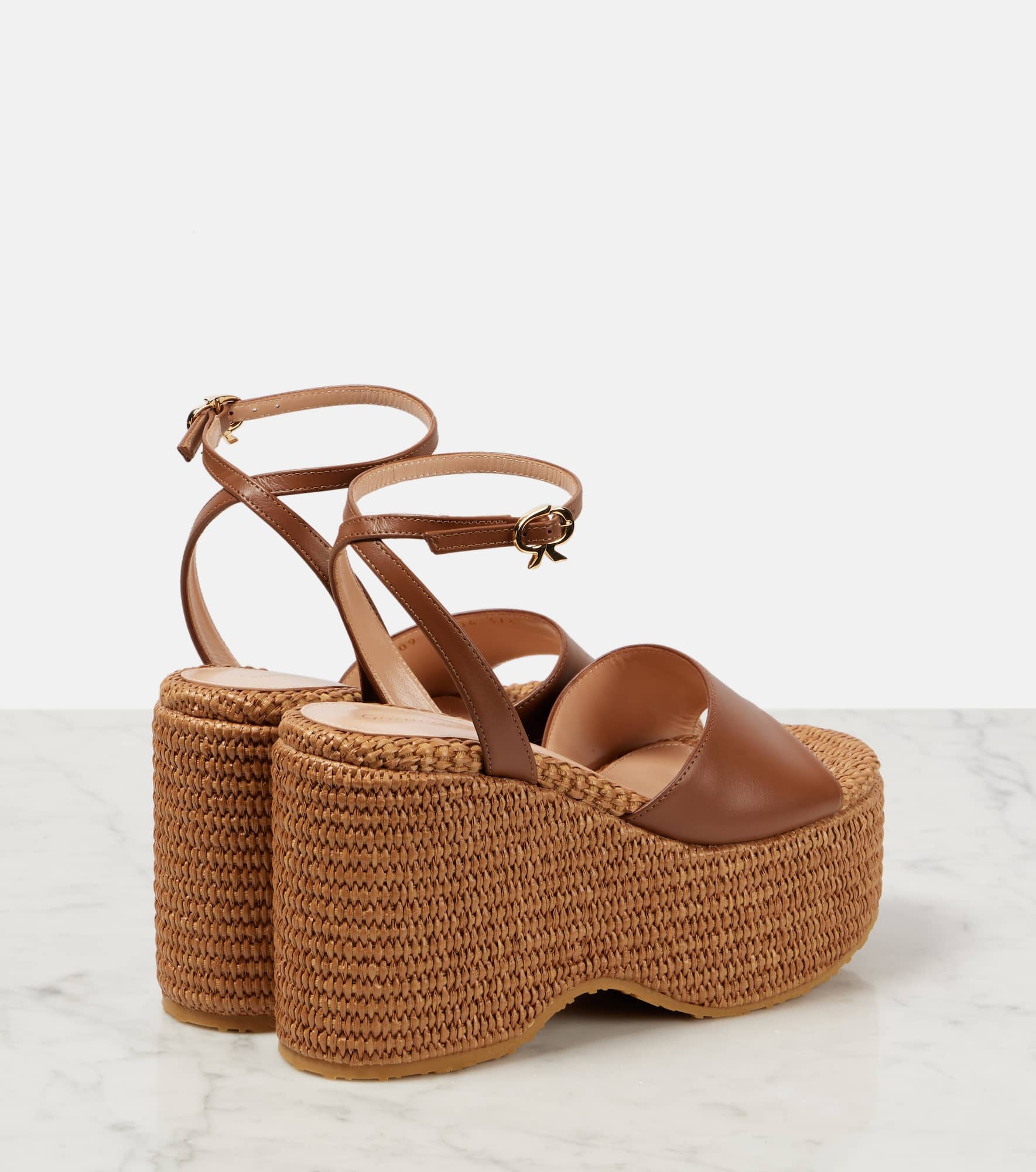 Leather platform espadrilles - 2