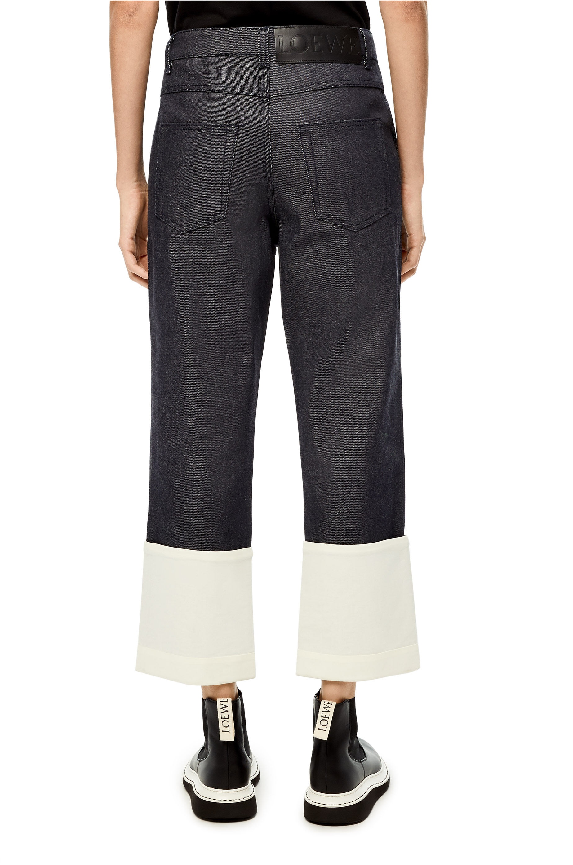 Fisherman jeans in stone washed denim - 4