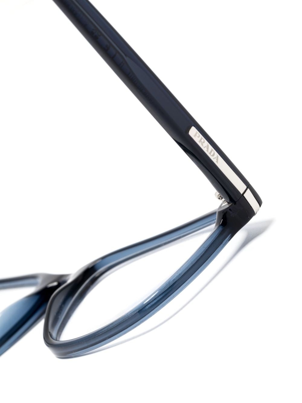 translucent rectangle-frame glasses - 3