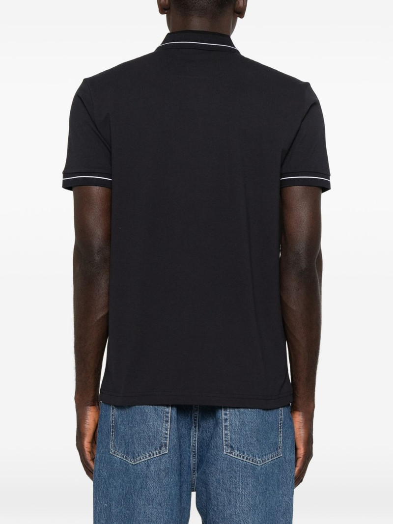 logo-print tipped polo shirt 4