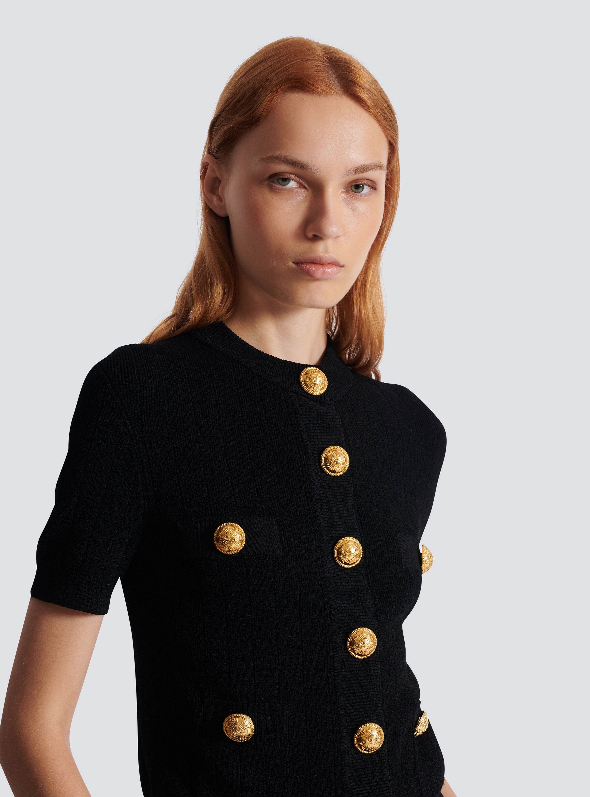 4-pocket knitted cardigan - 7