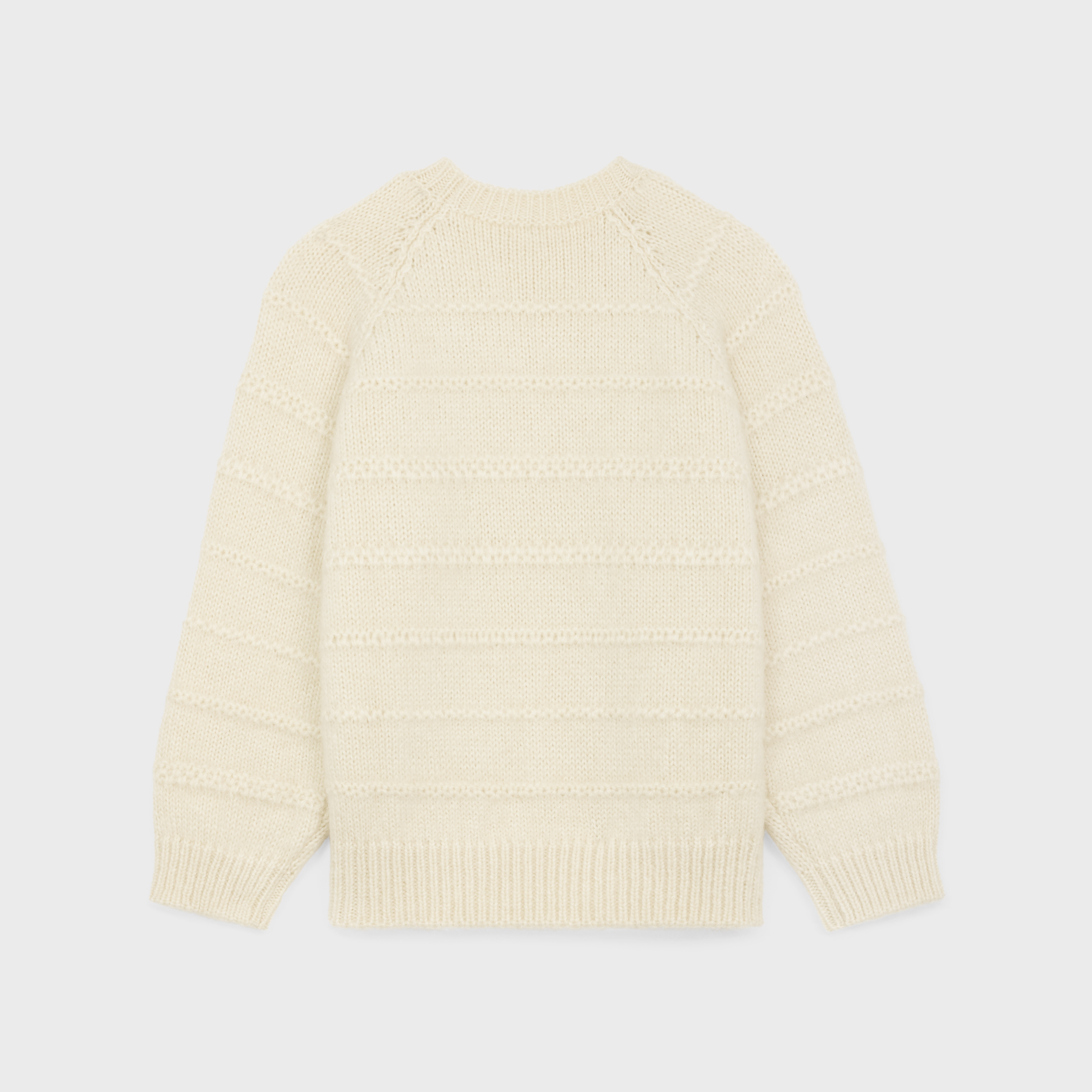 triomphe crew neck sweater in mohair and silk - 2