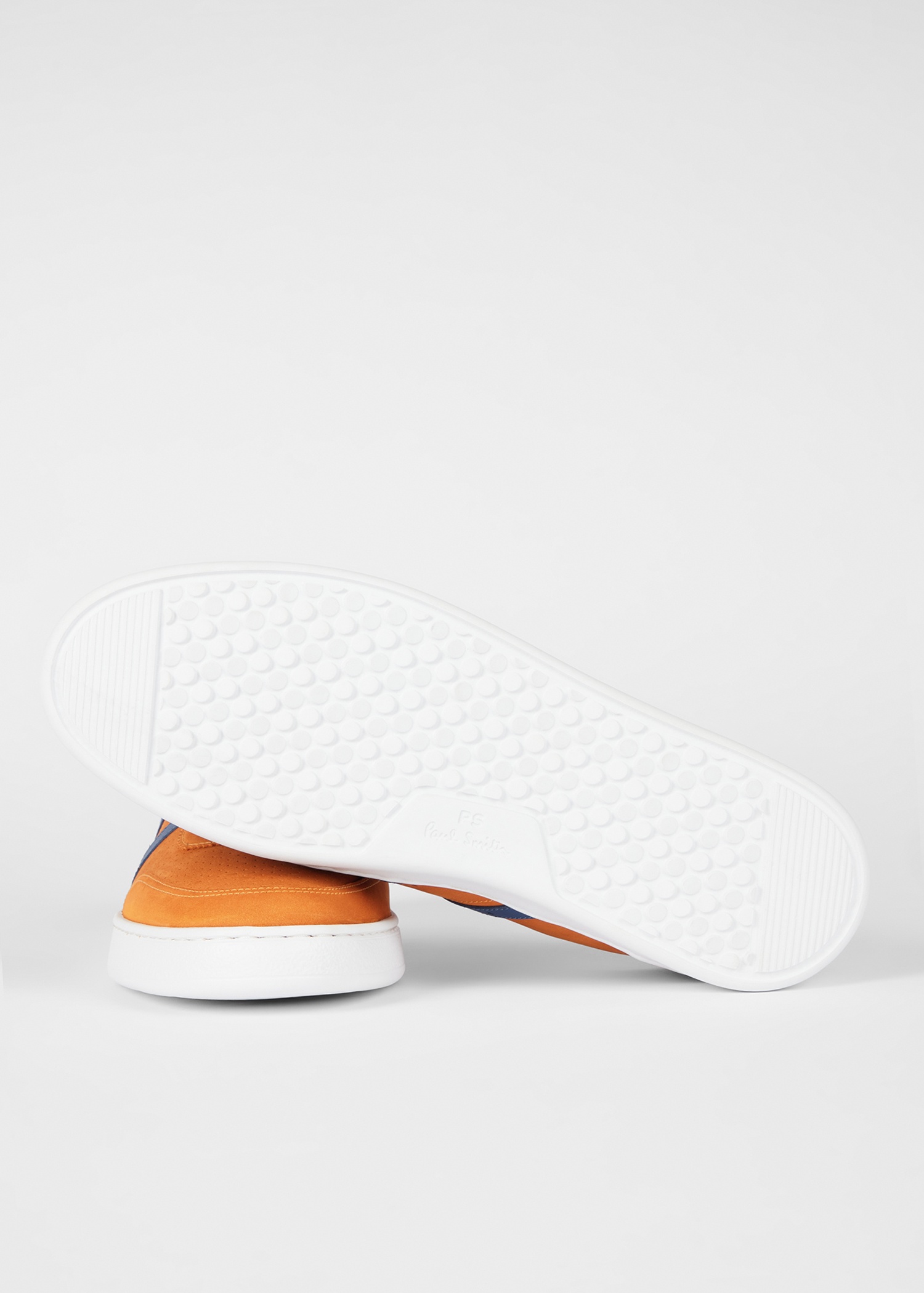 Orange Leather 'Birch' Trainers - 2