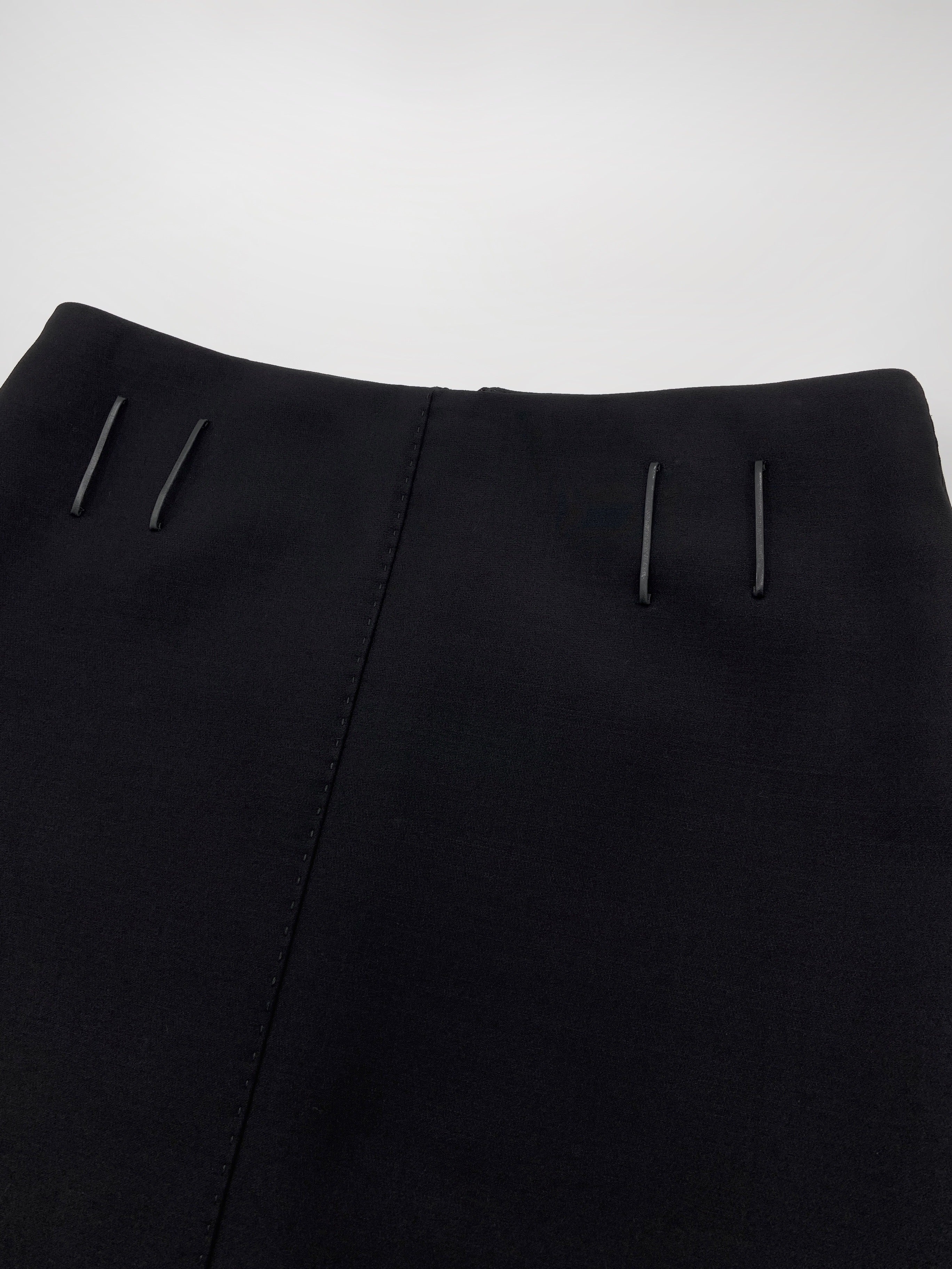 Gucci Fall 2001 Tom Ford Black Wool Tank Top Skirt Set 40 - 13