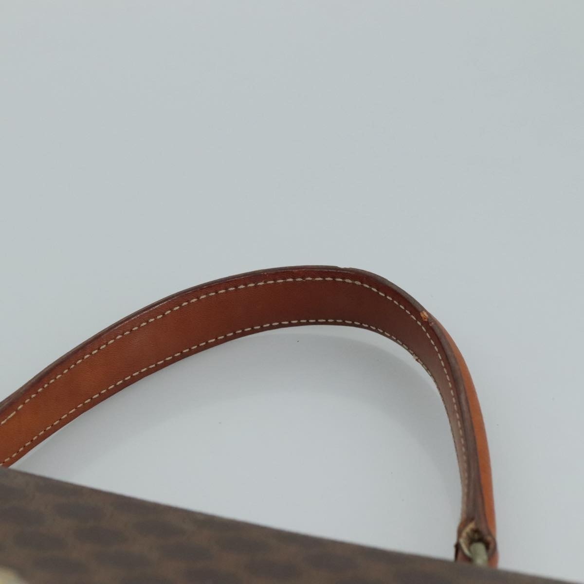 CELINE Macadam Canvas Hand Bag Pvc Leather Brown - 8