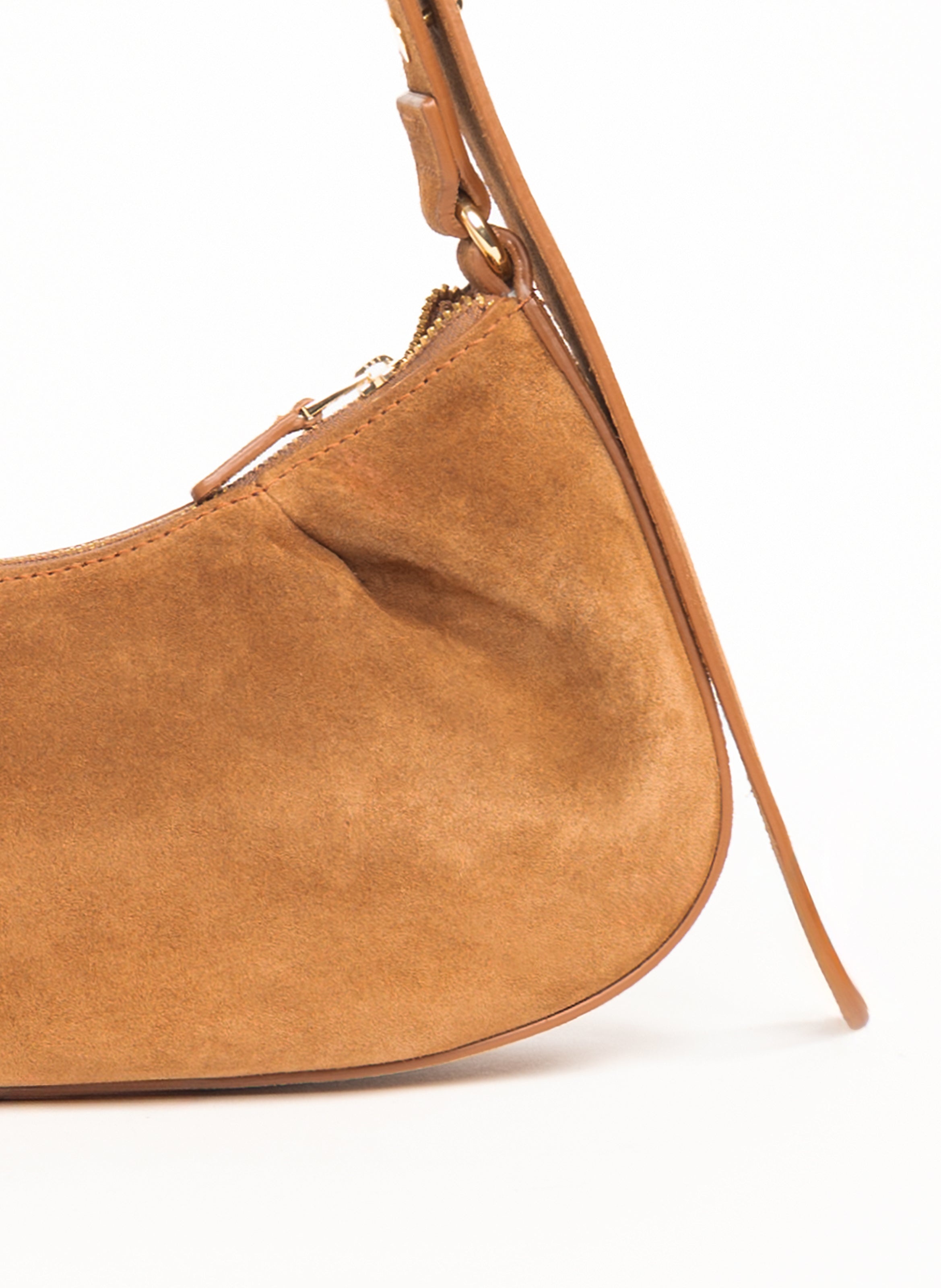Dimple Moon Suede Cognac - 4