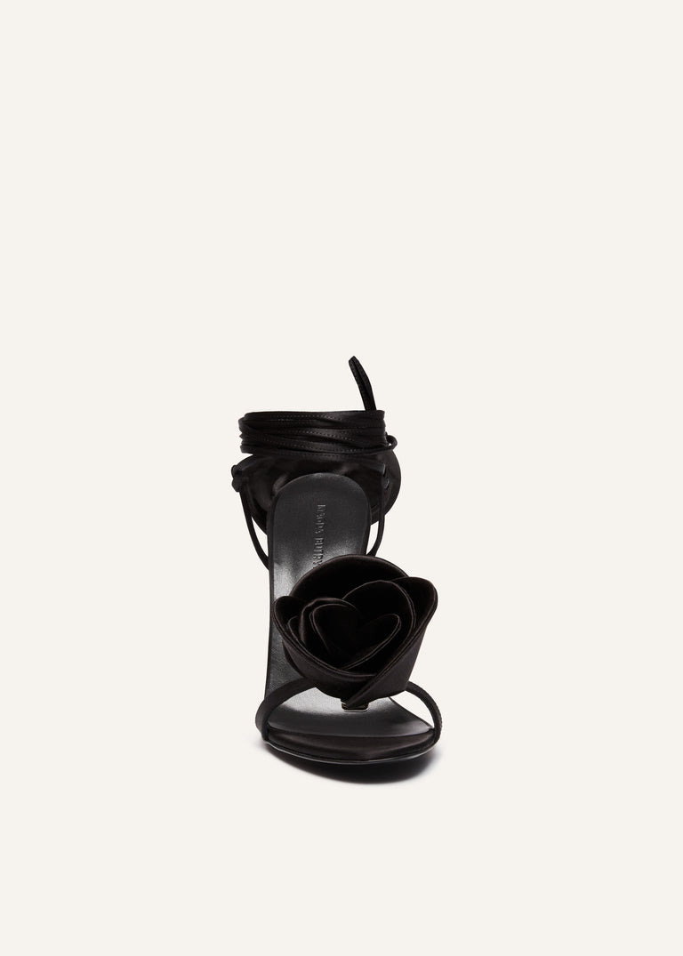 WRAP AROUND DOUBLE FLOWER SANDALS - 4