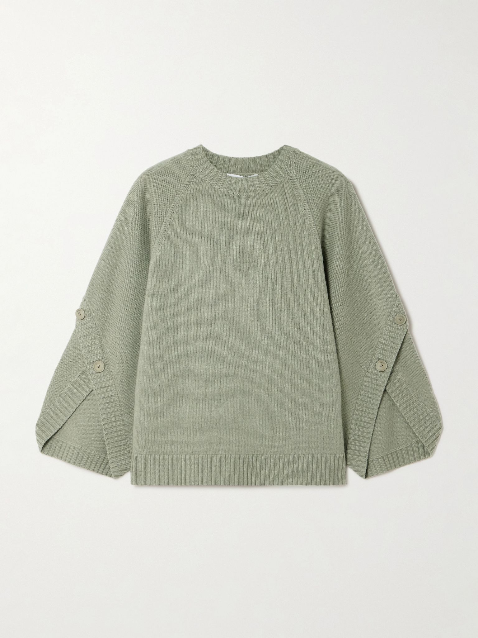 Ampex wool and cashmere-blend sweater Sage green - 1