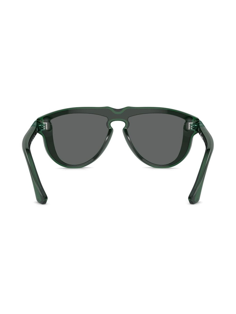 Burberry transparent-design pilot-frame sunglasses outlook