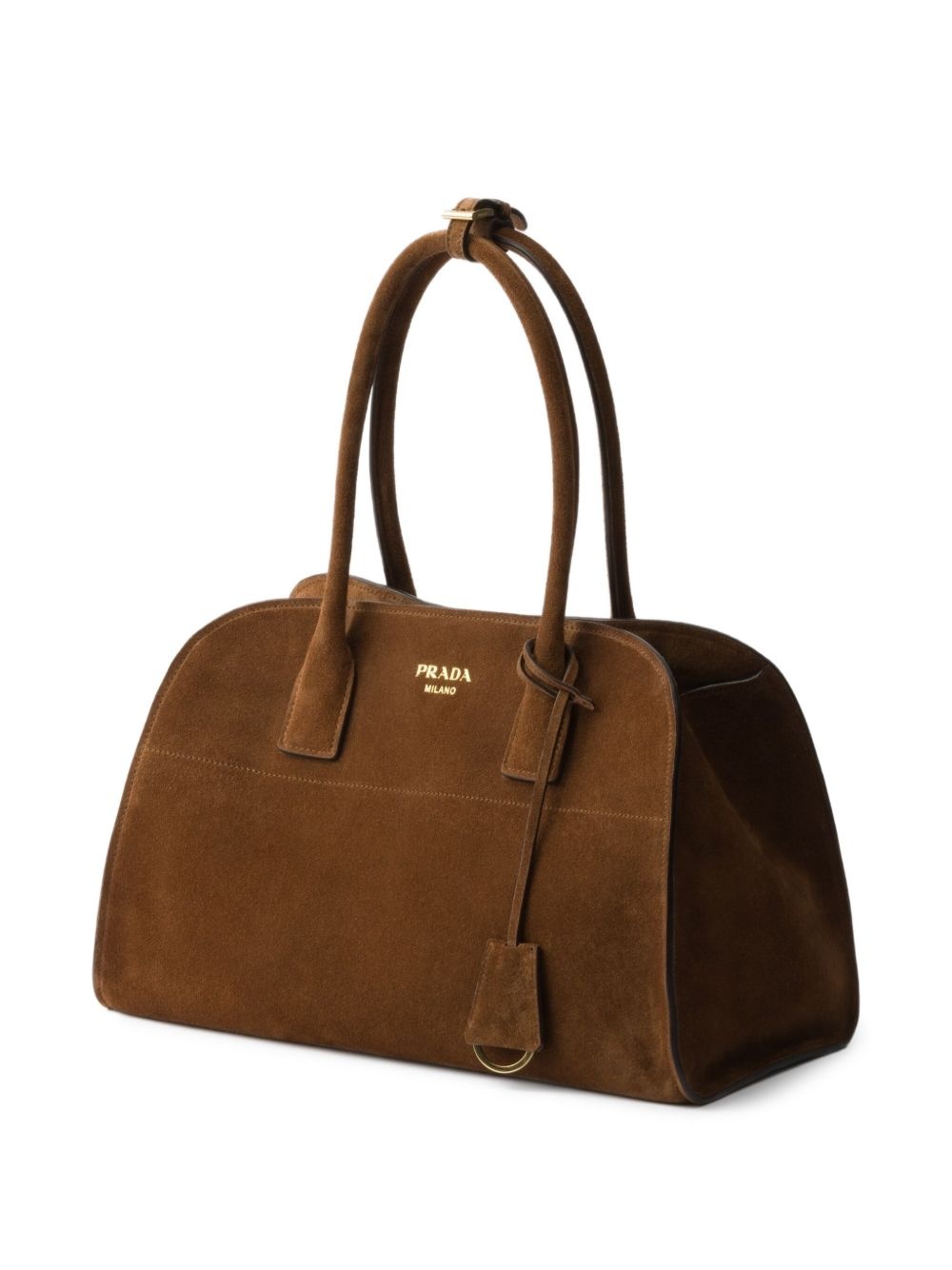 medium suede tote bag - 3