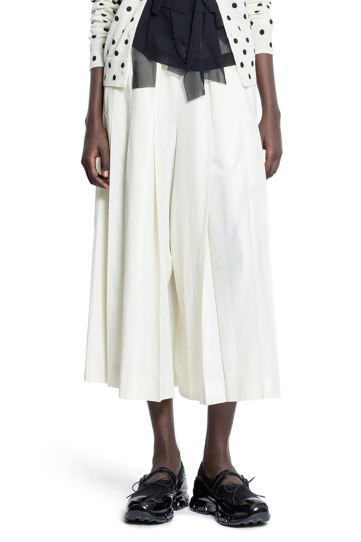 Pleated-Wide-Leg-Cropped-Pants - 5