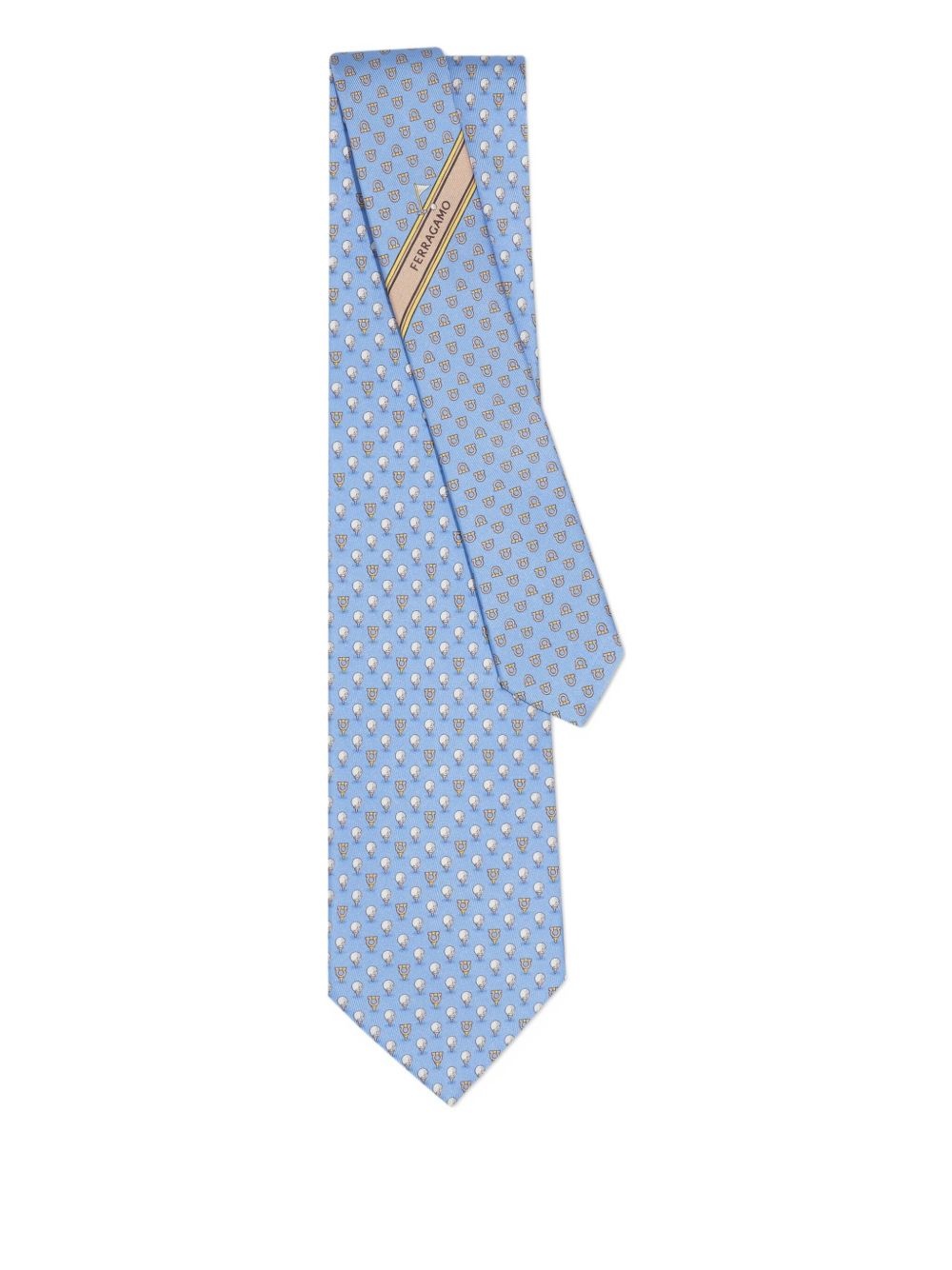 Gancini-print tie - 1
