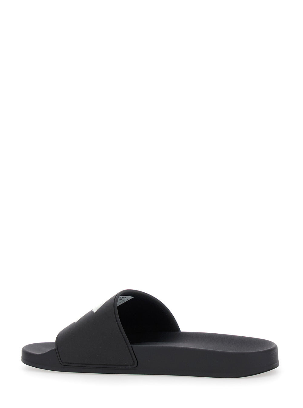 Balenciaga Men Black Sandals With Maxi Contrasting Logo In Tech Fabric Man - 3