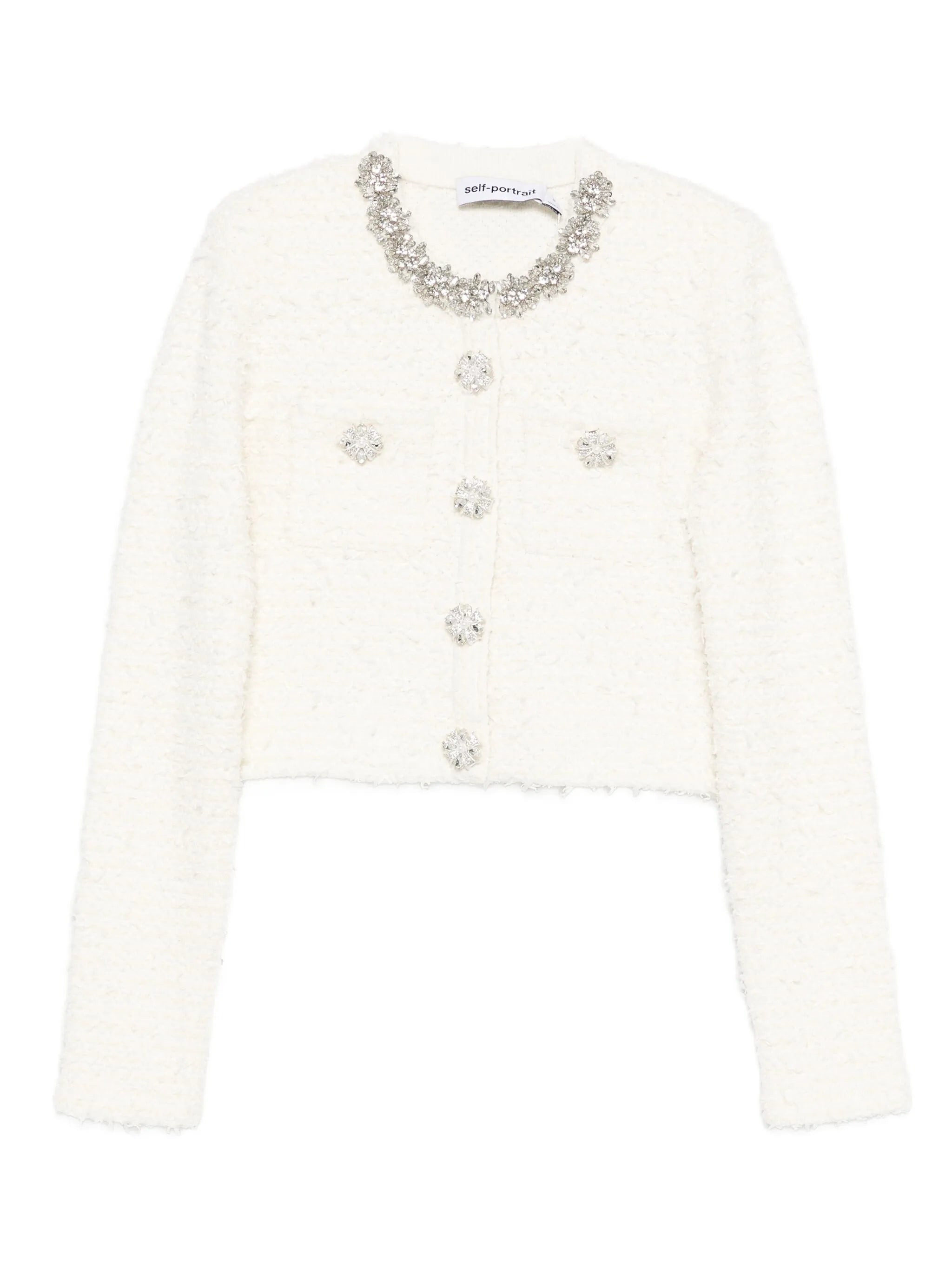 Self-portrait Embellished-buttons Cardigan - 1