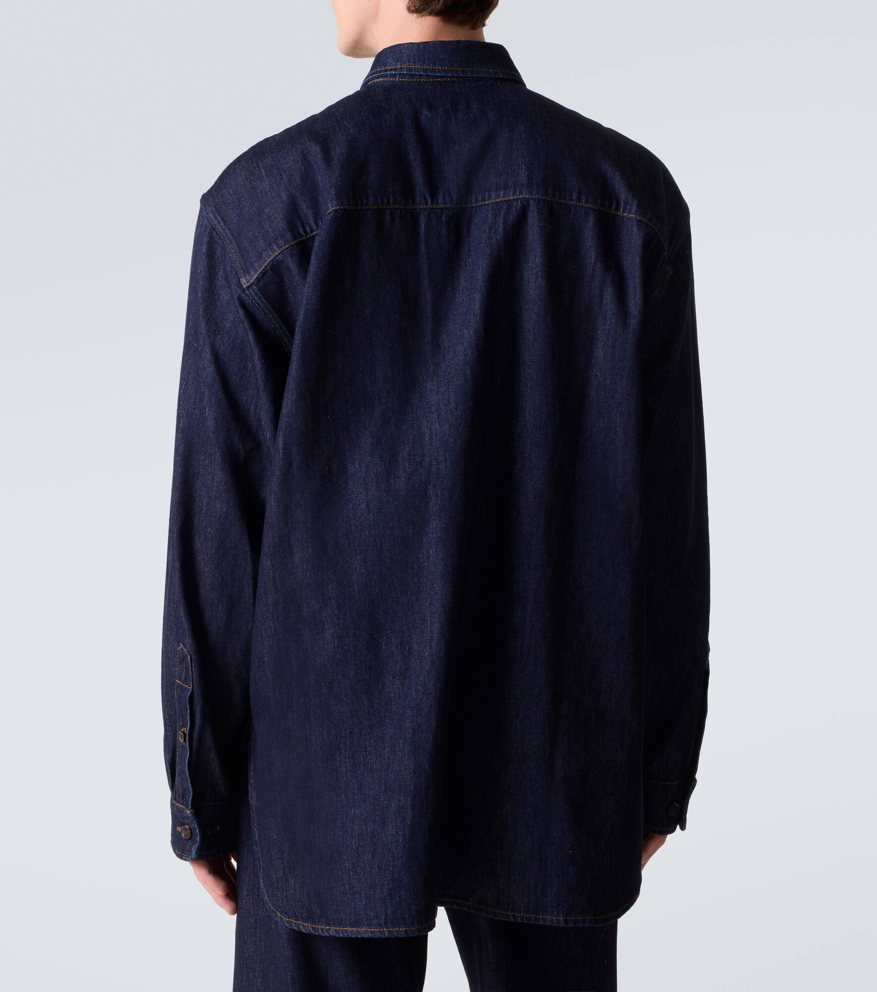 Cotton denim shirt - 4