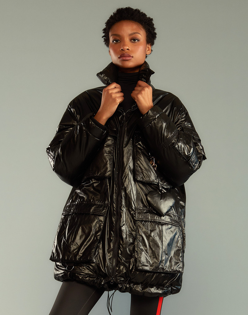 CYNTHIA ROWLEY Cargo Pocket Puffer Coat outlook