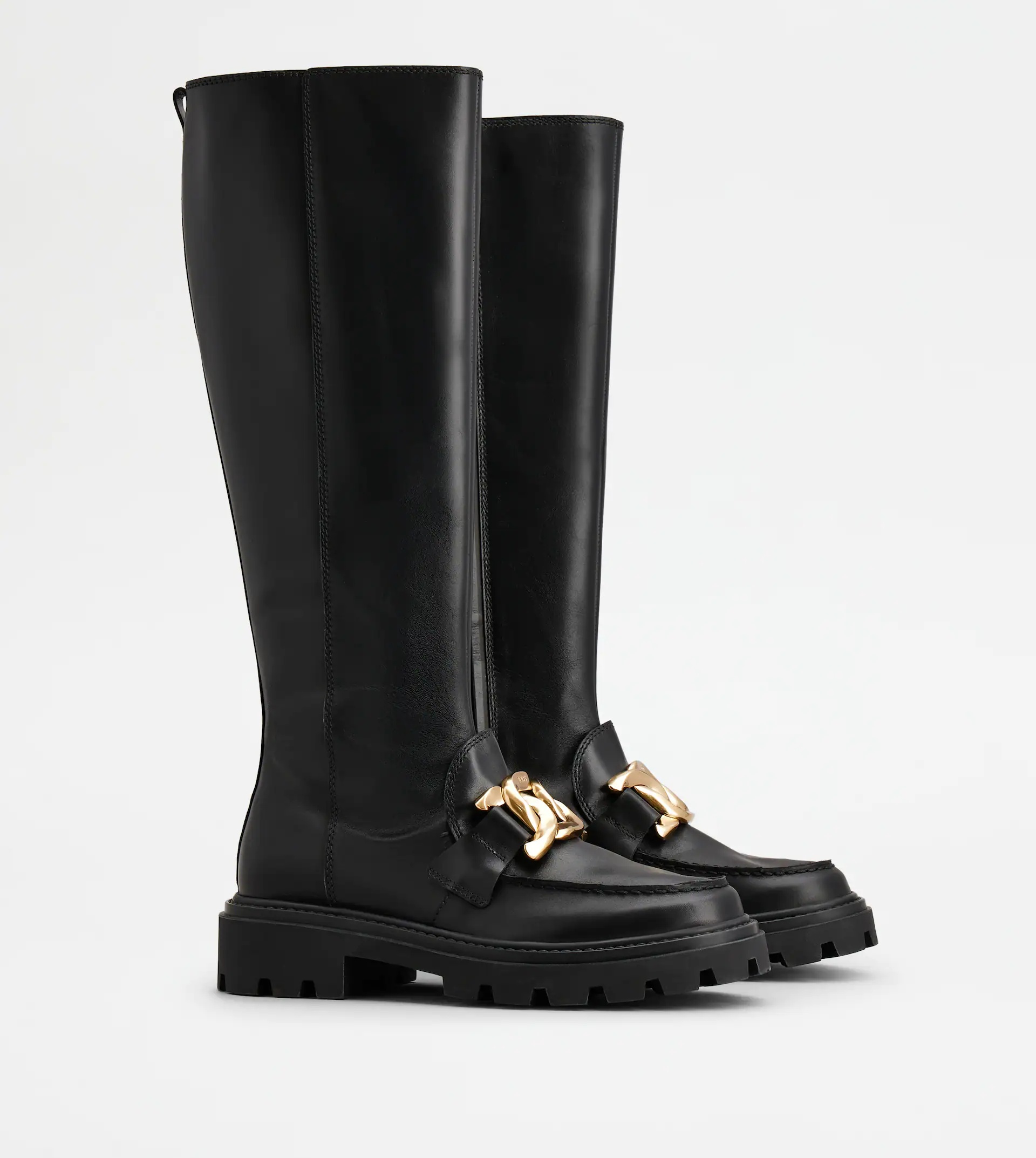 BOOTS IN LEATHER - BLACK - 3
