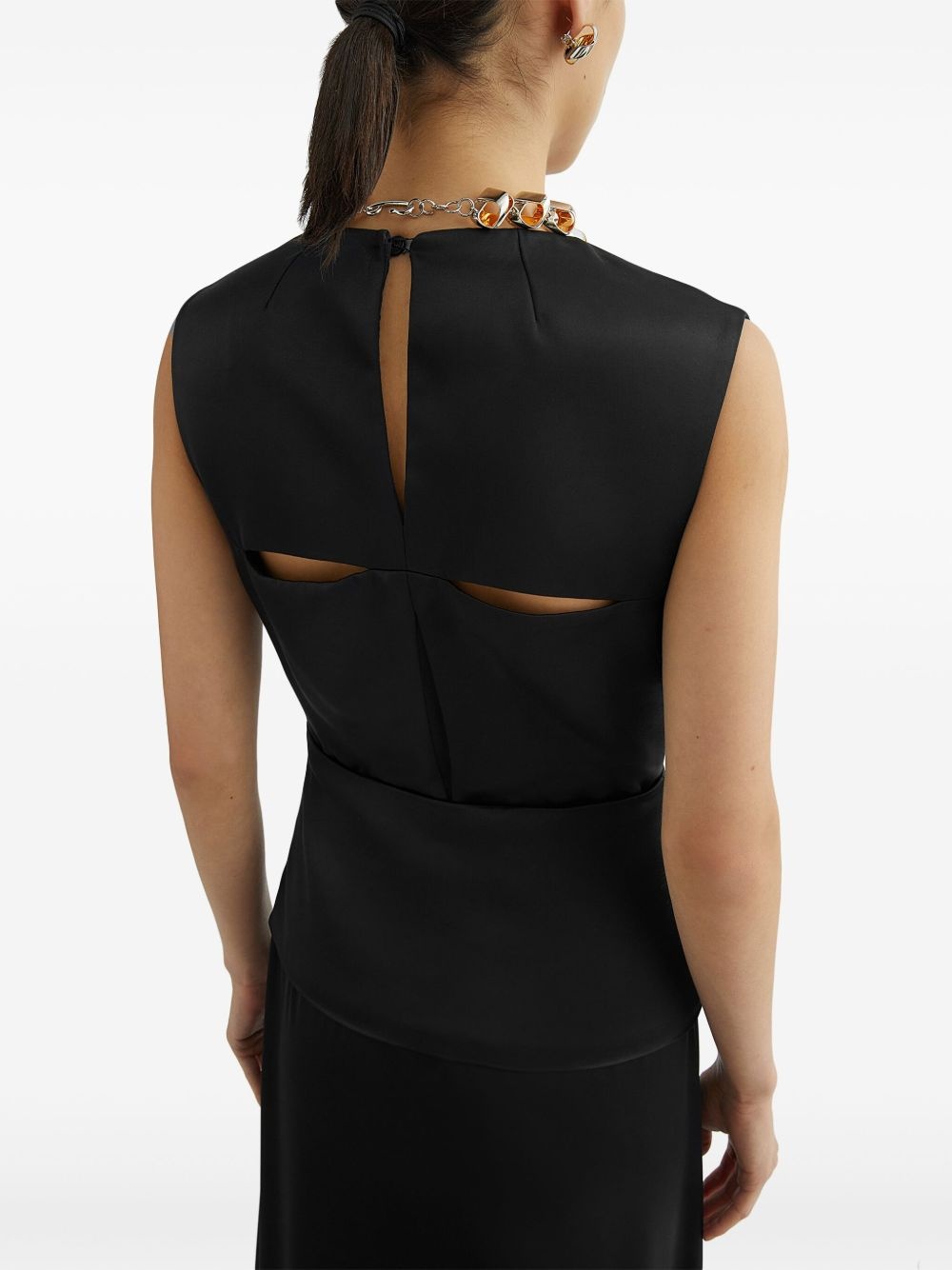 cut-out detailed midi dress - 4
