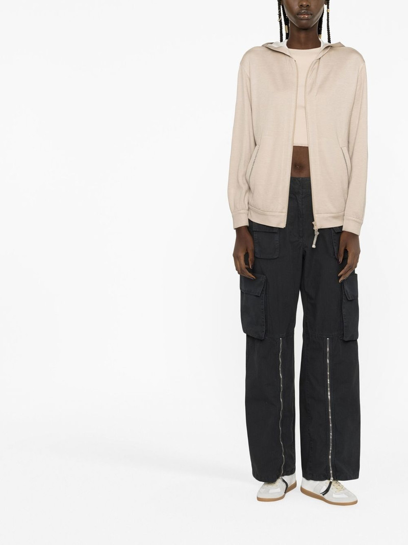 Brunello Cucinelli two-pocket zip-up hoodie outlook