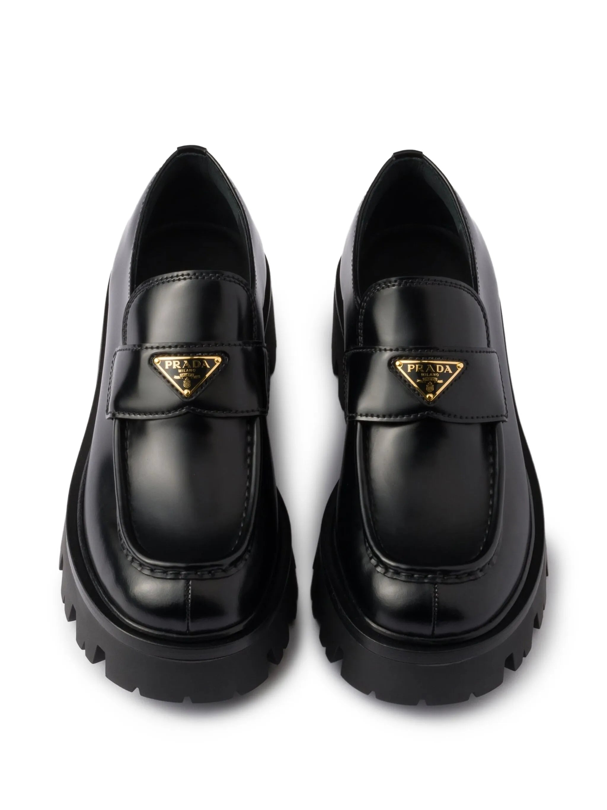 Prada Triangle-logo Platform Loafers - 3