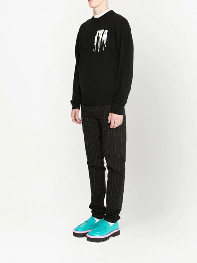 JW Anderson Slime logo-intarsia jumper outlook