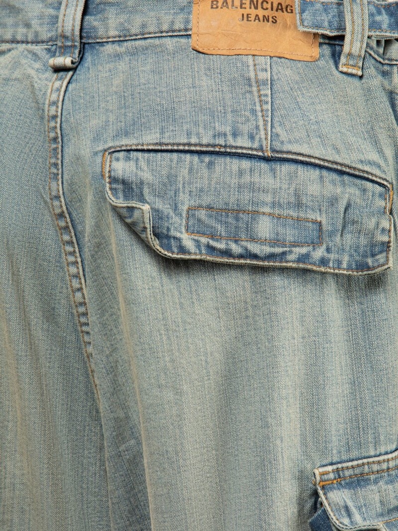 Denim cargo jeans - 6