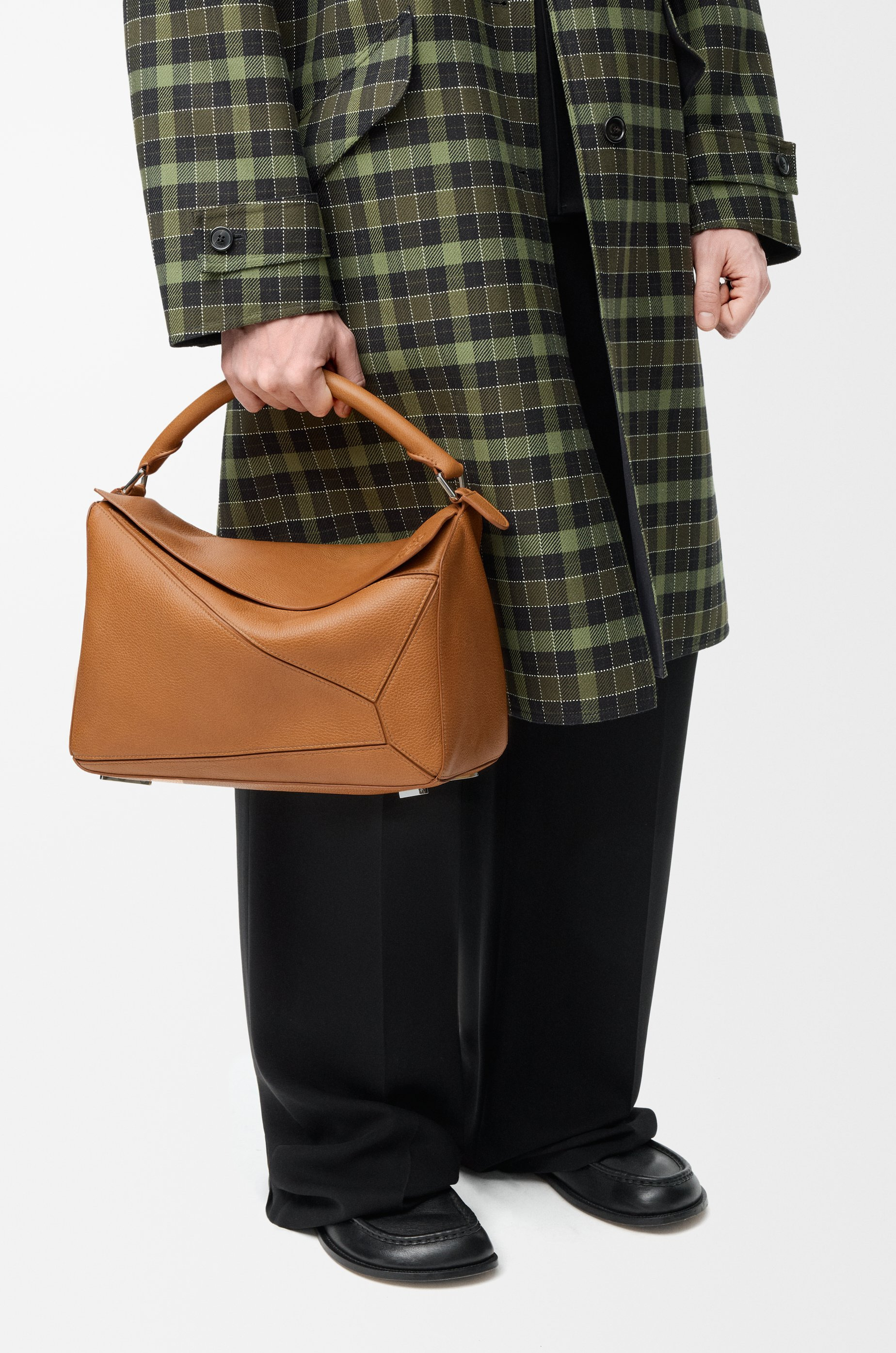 Large Puzzle bag in supple grained calfskin - 2