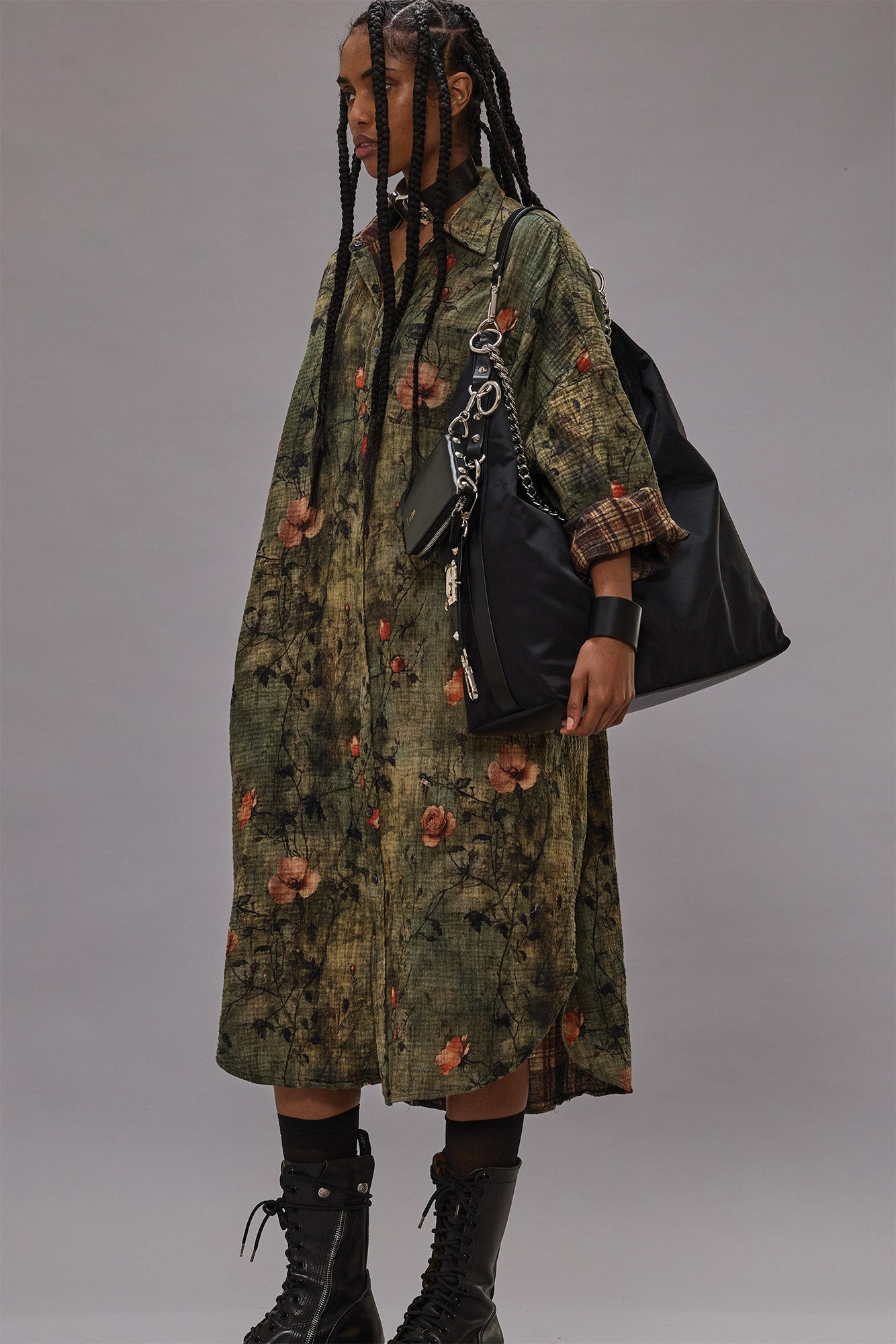 REVERSIBLE JUMBO SHIRTDRESS - 1