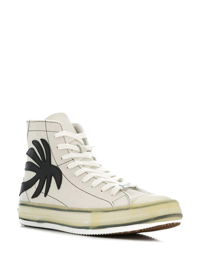 Palm Angels palm tree high-top sneakers outlook