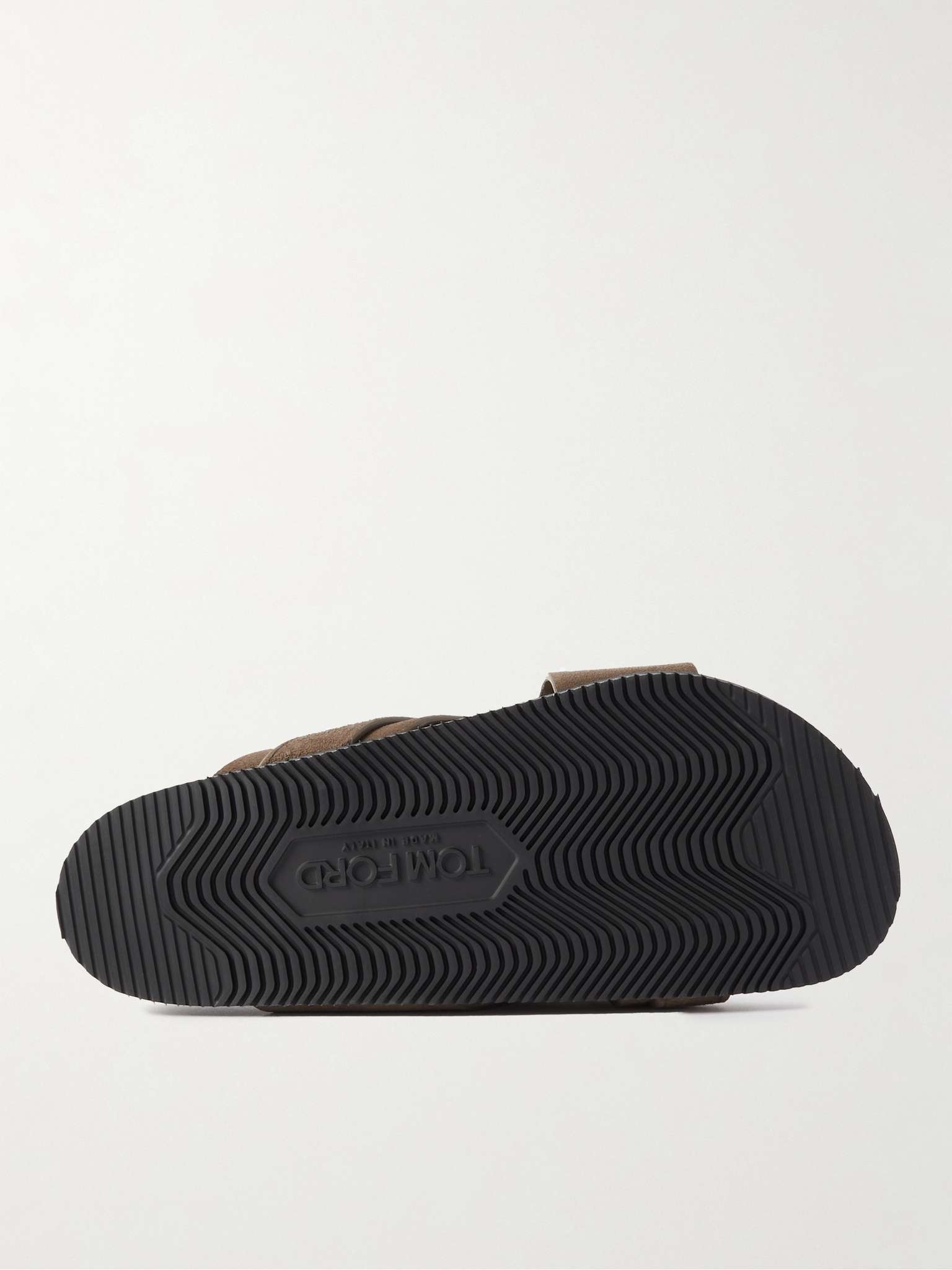 Wicklow Perforated Suede Slides - 9