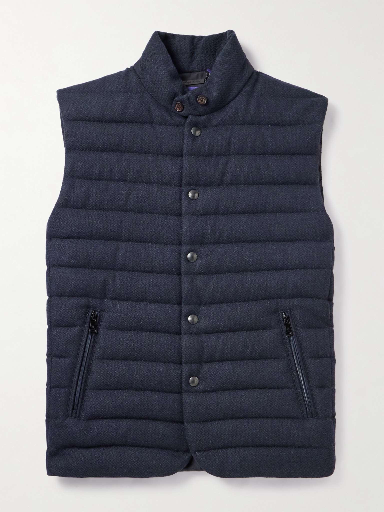 Withwell Quilted Wool, Linen and Cotton-Blend Tweed Gilet - 1