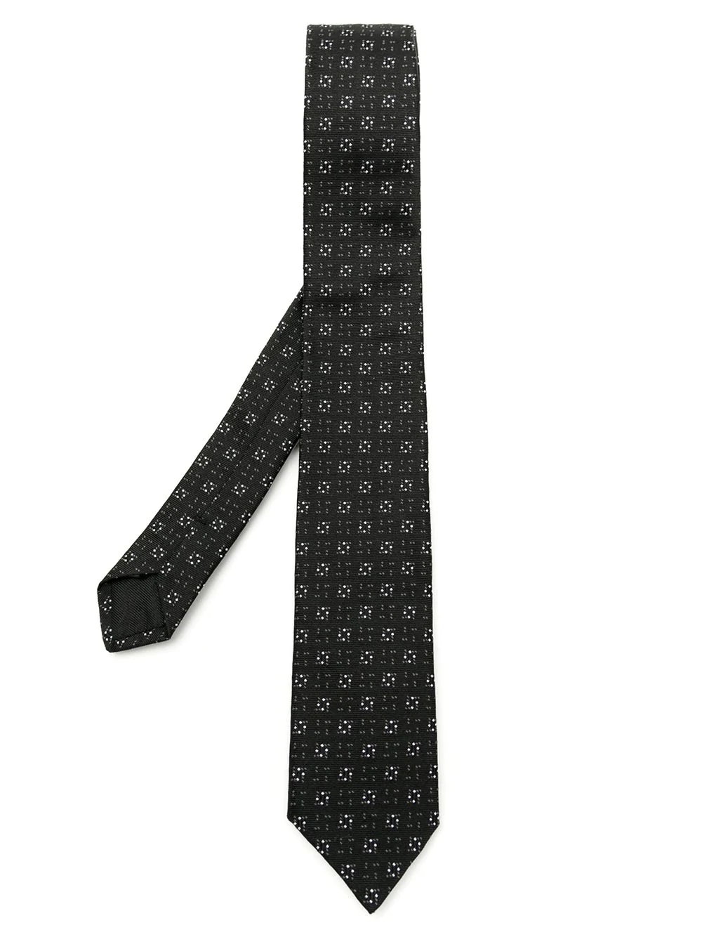 jacquard pointed tip tie - 1