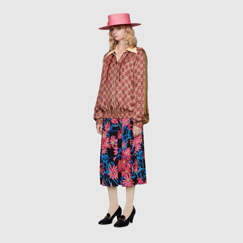 GUCCI GG Supreme print silk jacket outlook