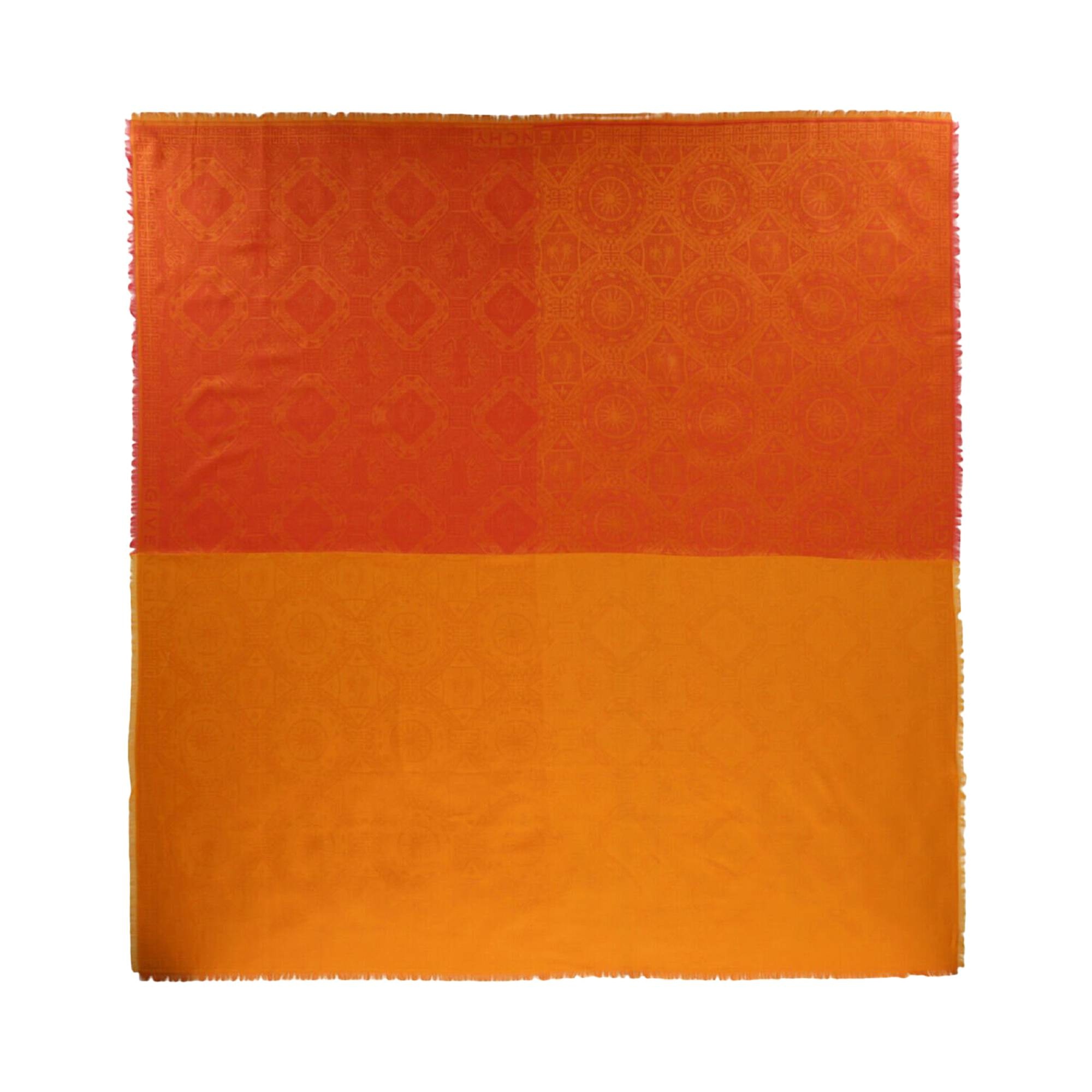 Givenchy Patchwork Woven Shawl 'Red/Orange' - 1