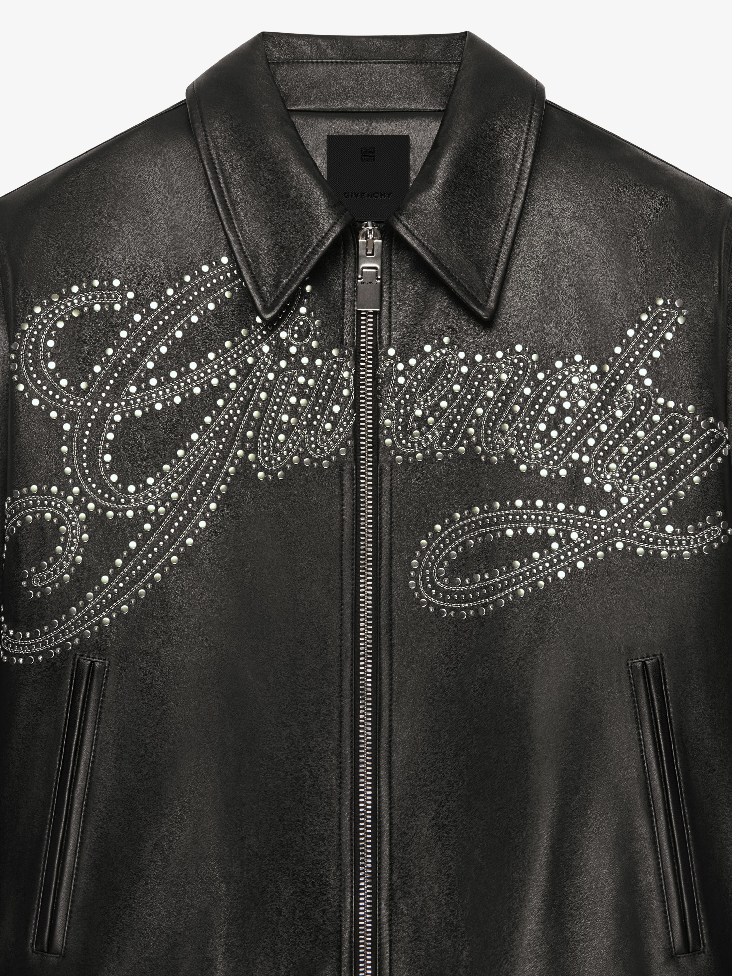 GIVENCHY JACKET IN LEATHER WITH STUDS - 6