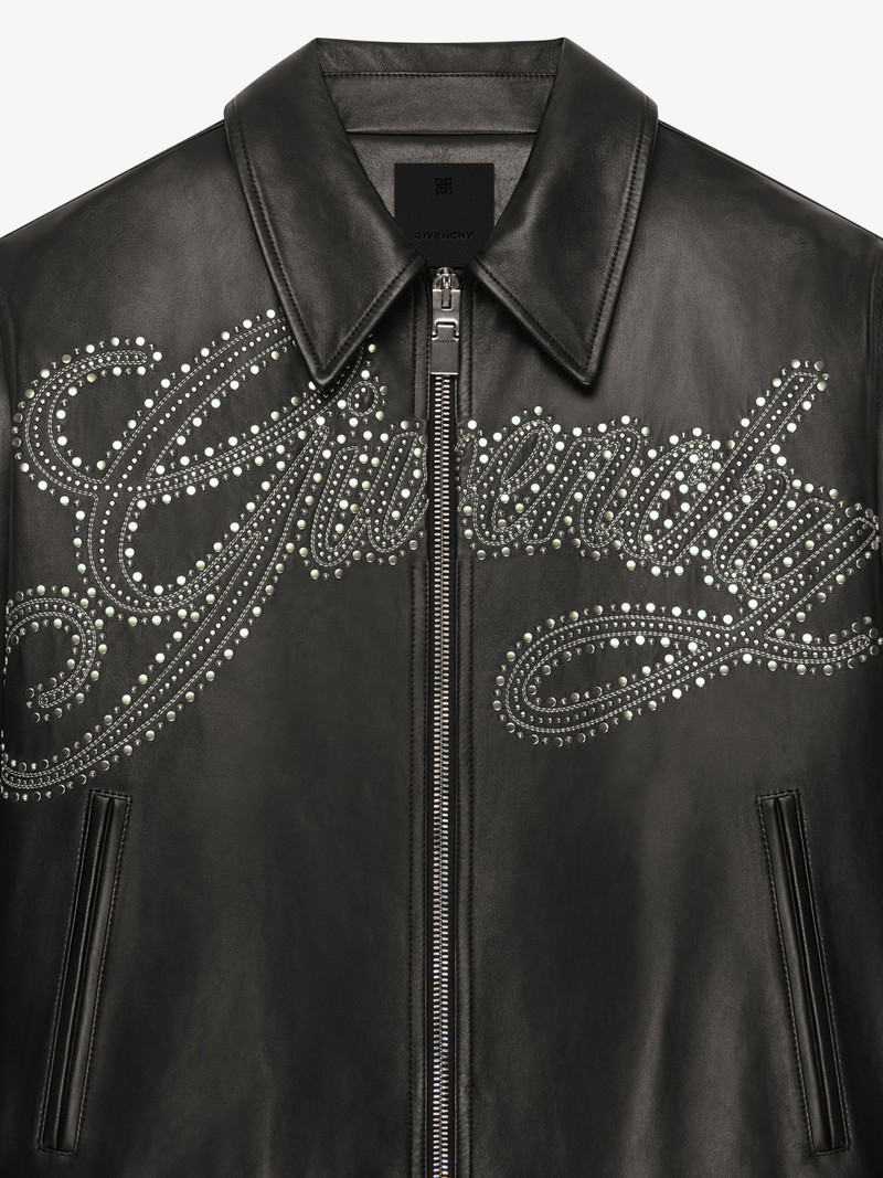 GIVENCHY JACKET IN LEATHER WITH STUDS 6