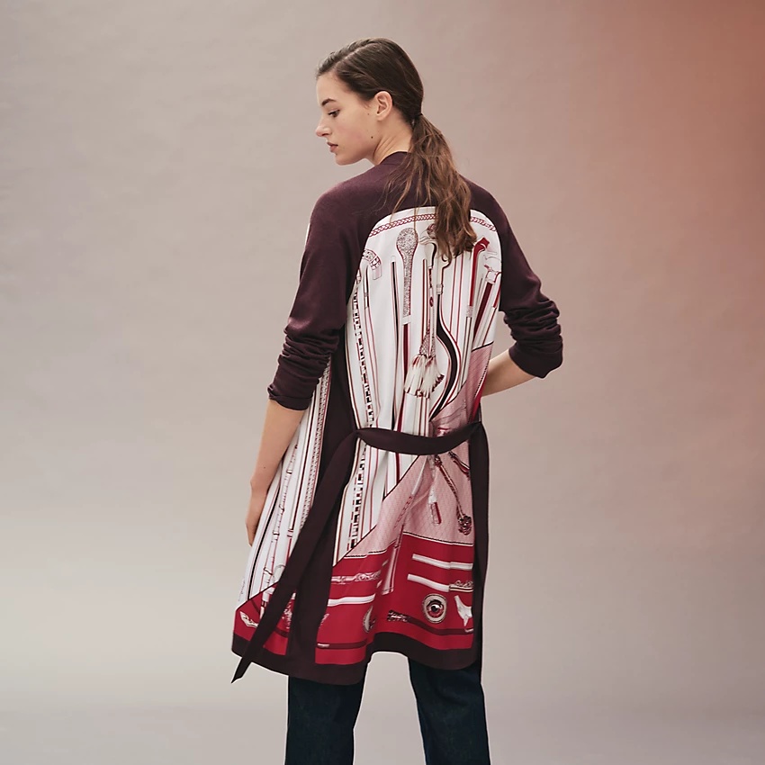 "Cannes et Cannes" long twillaine vest - 3