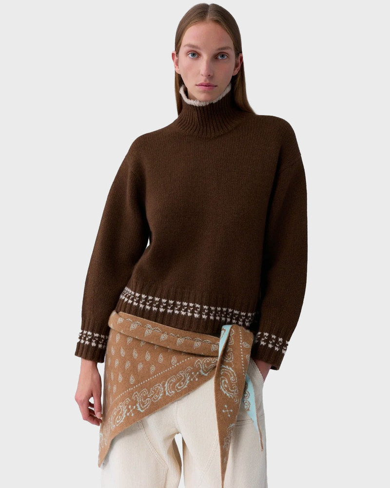 Cashmere Scarf The Wild Rag Beige/blå ONESIZE 3