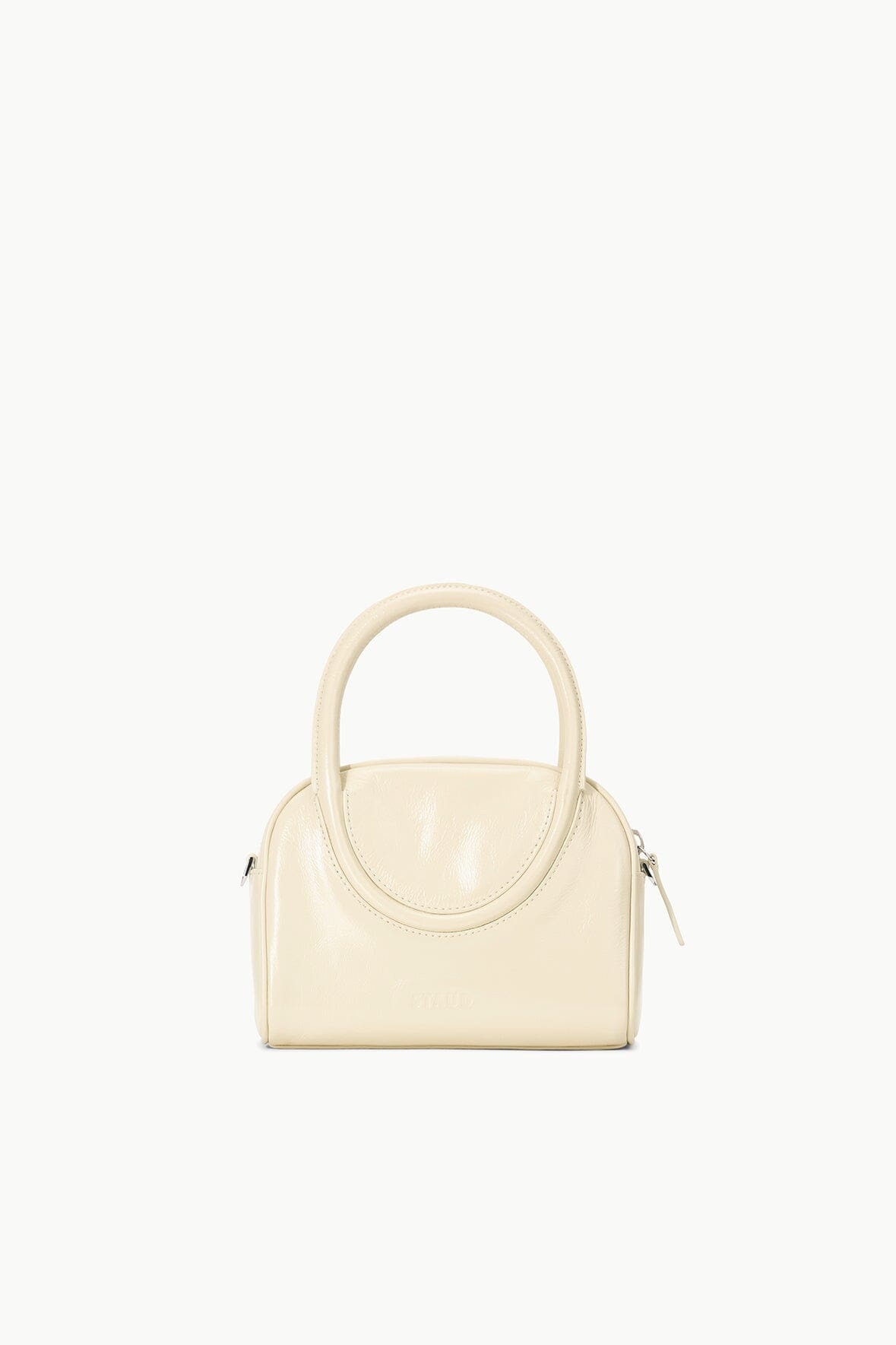 STAUD MAUDE MINI BOWLER BAG CREAM - 3