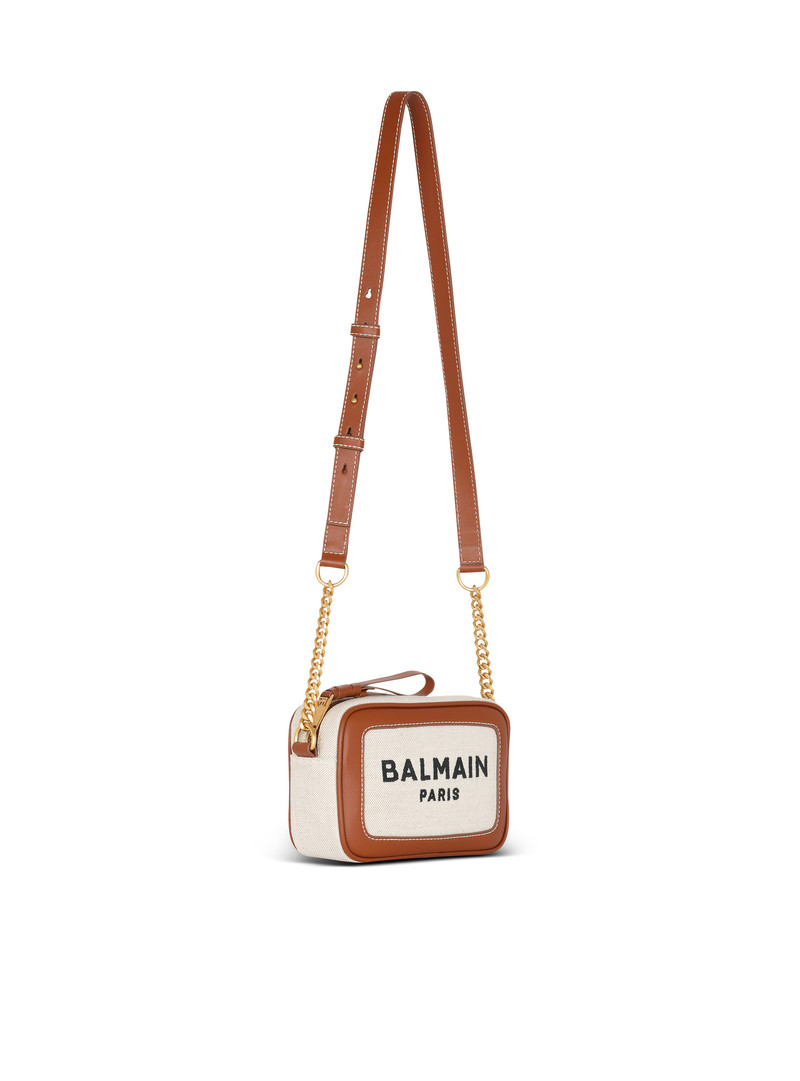 B-Army canvas and leather clutch 3