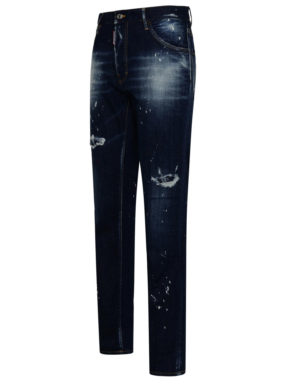 Dsquared2 Blue Cotton Blend Jeans Men - 2