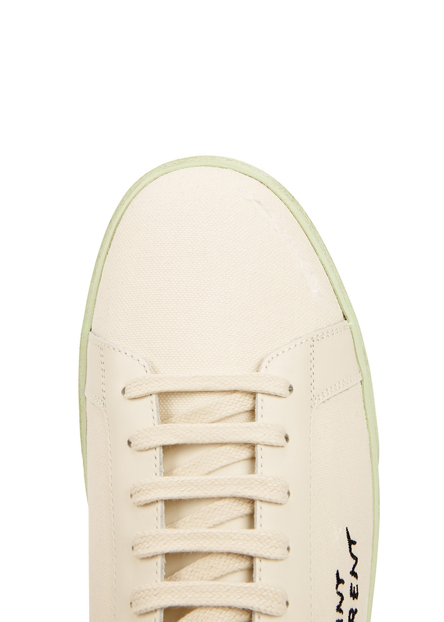 Saint Laurent Logo Canvas Sneakers - 4