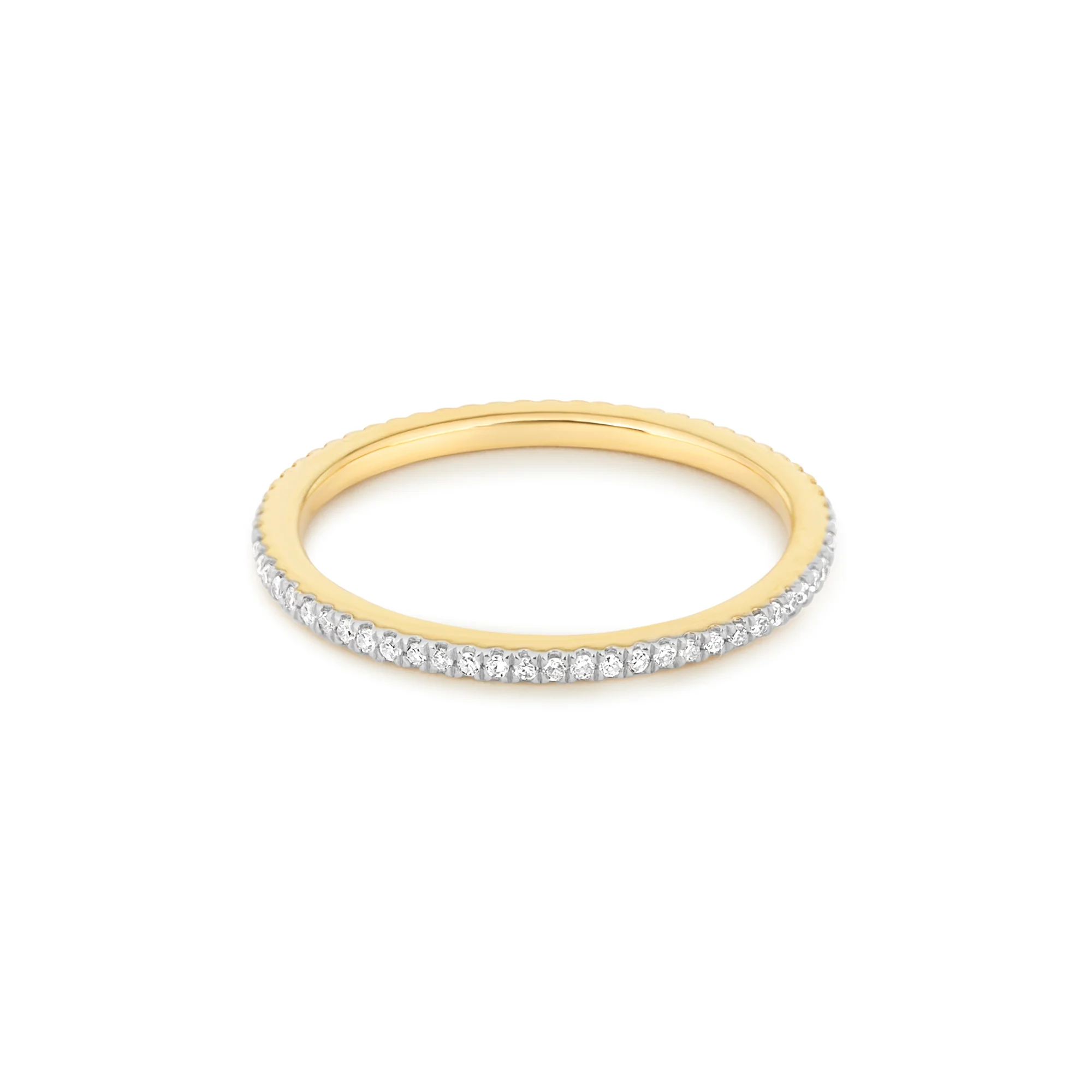 White Diamond Pave Eternity Band - 1