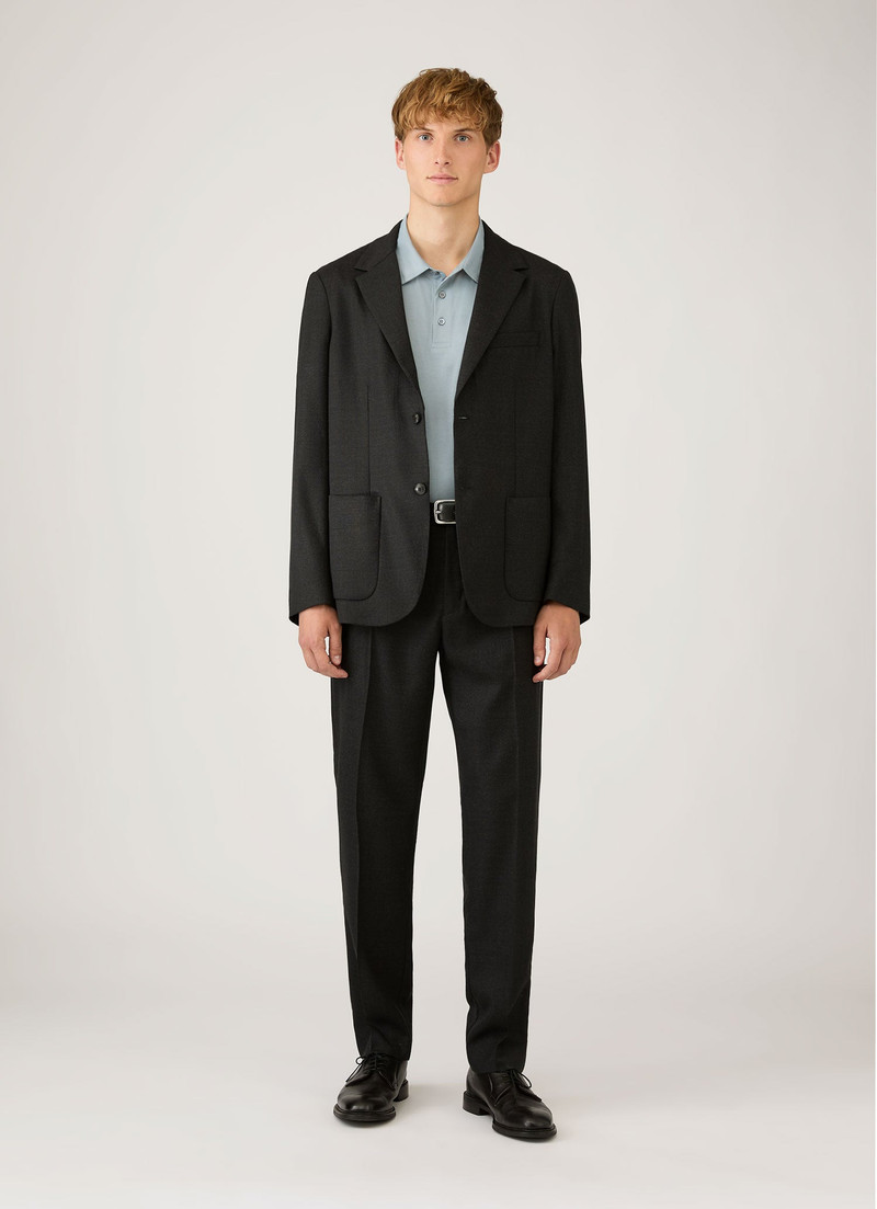 Sunspel Long Sleeve Classic Jersey Polo Shirt outlook