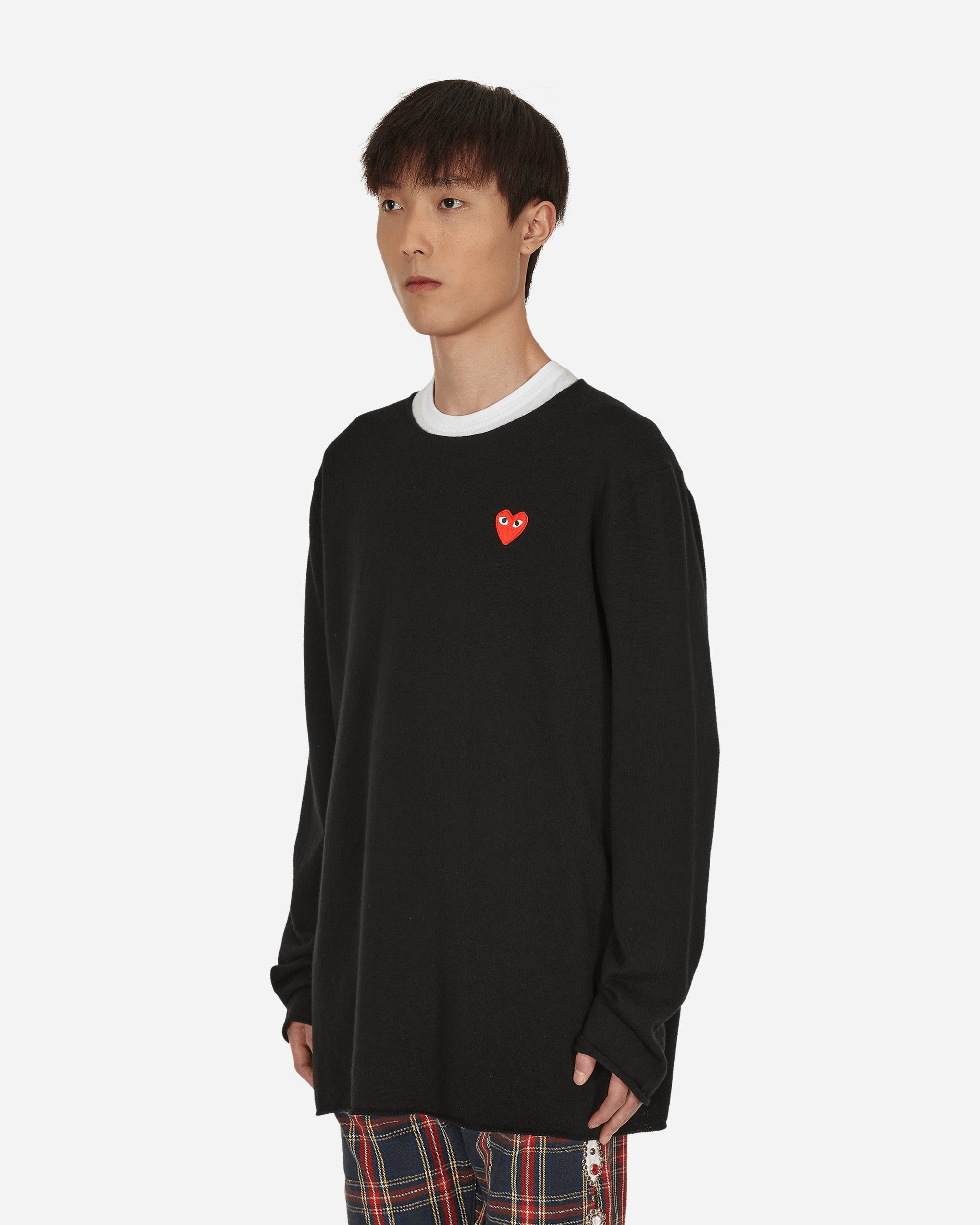 Heart Patch Sweater Black - 2