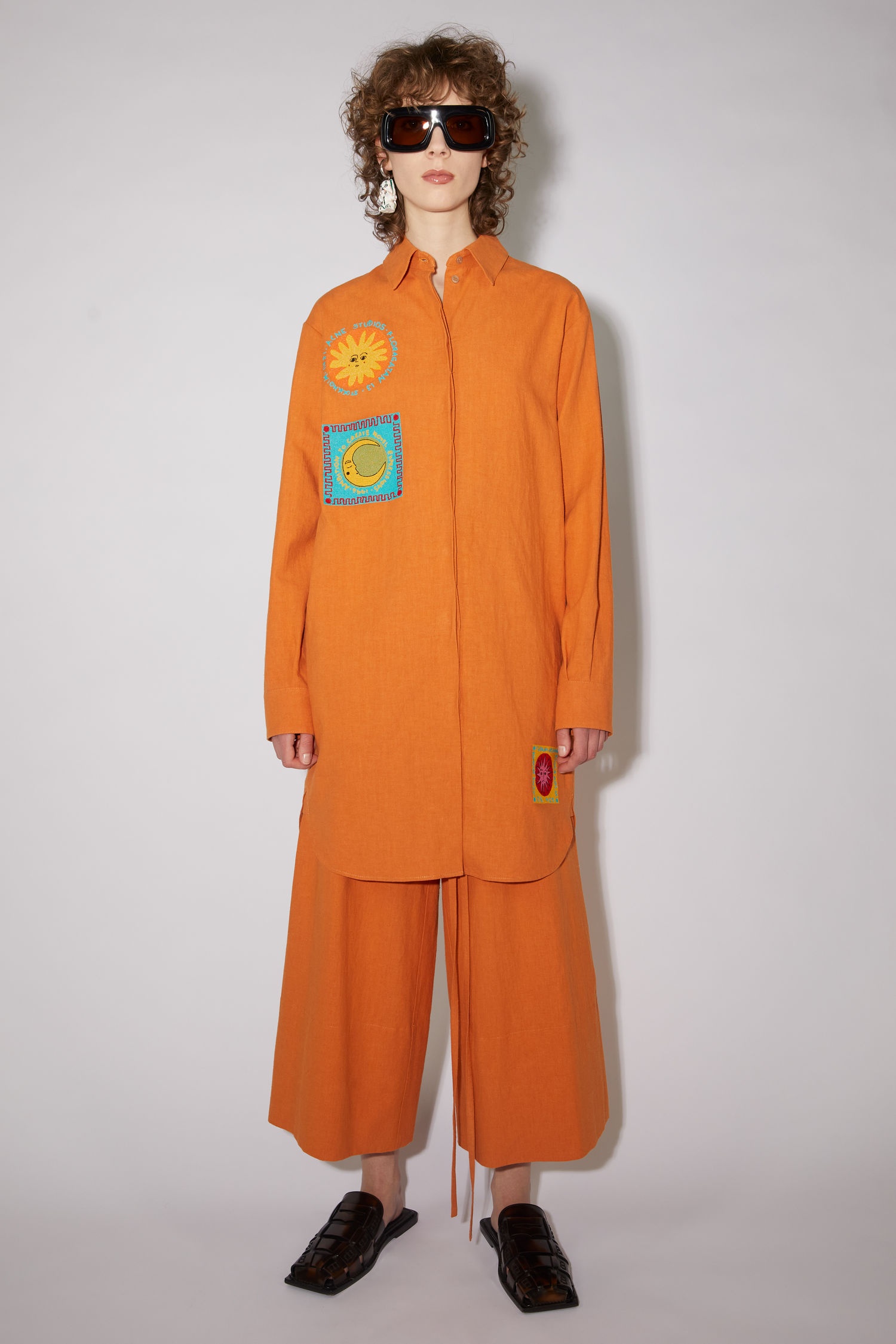 Shirt dress - Ginger orange - 2