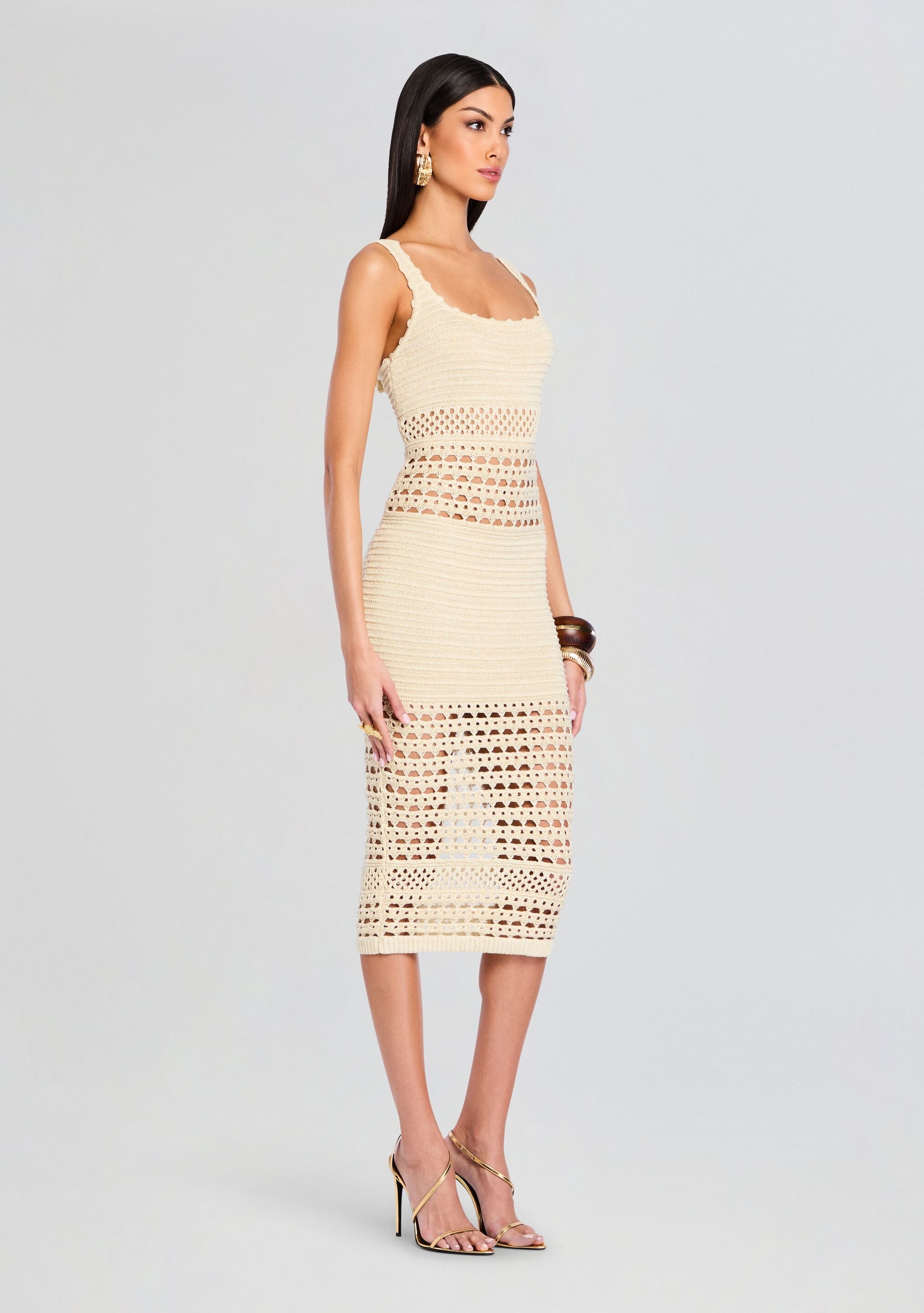 AVRIL KNIT CROCHET DRESS - 3