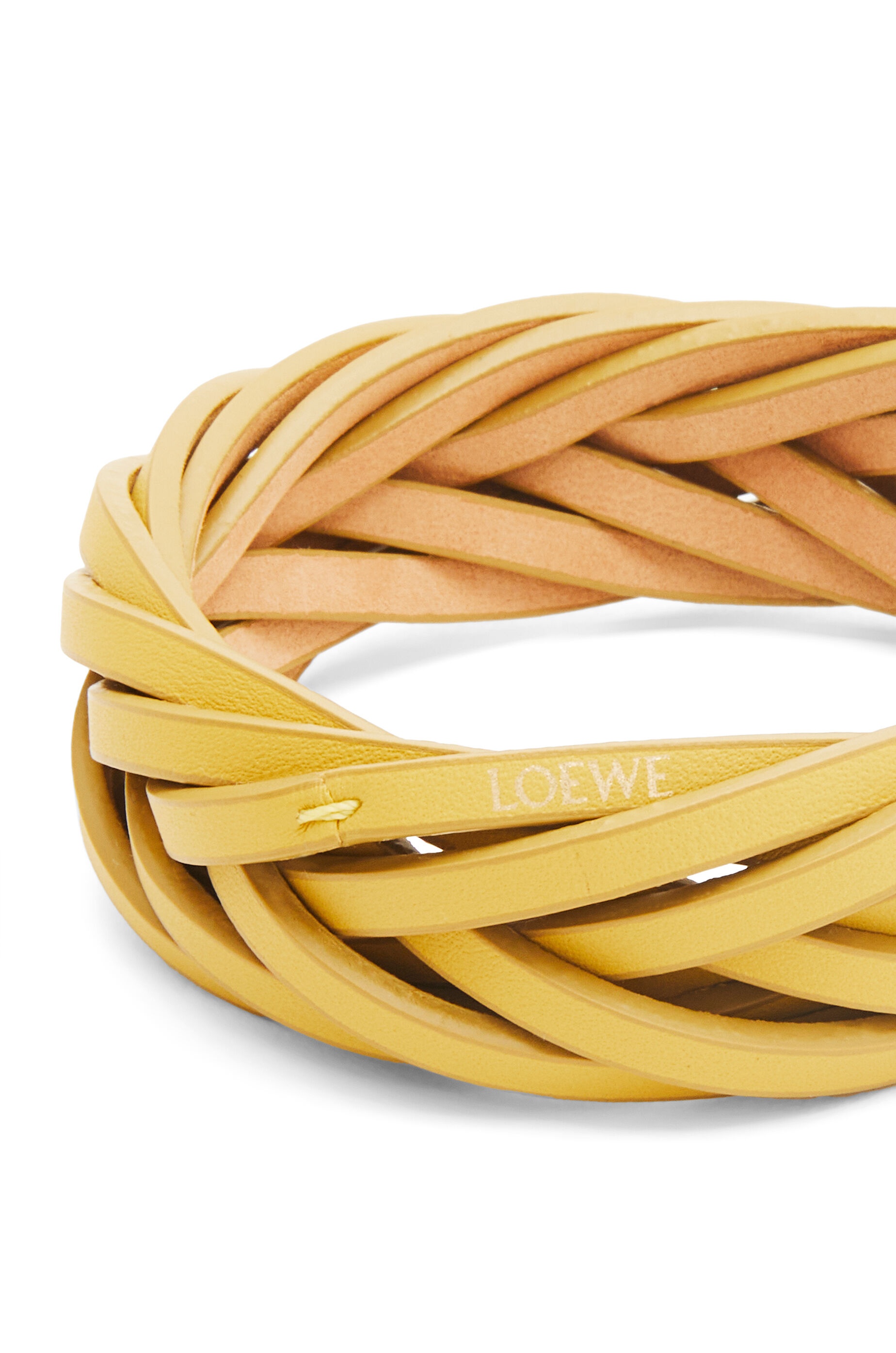 Braided bangle in classic calfskin - 3