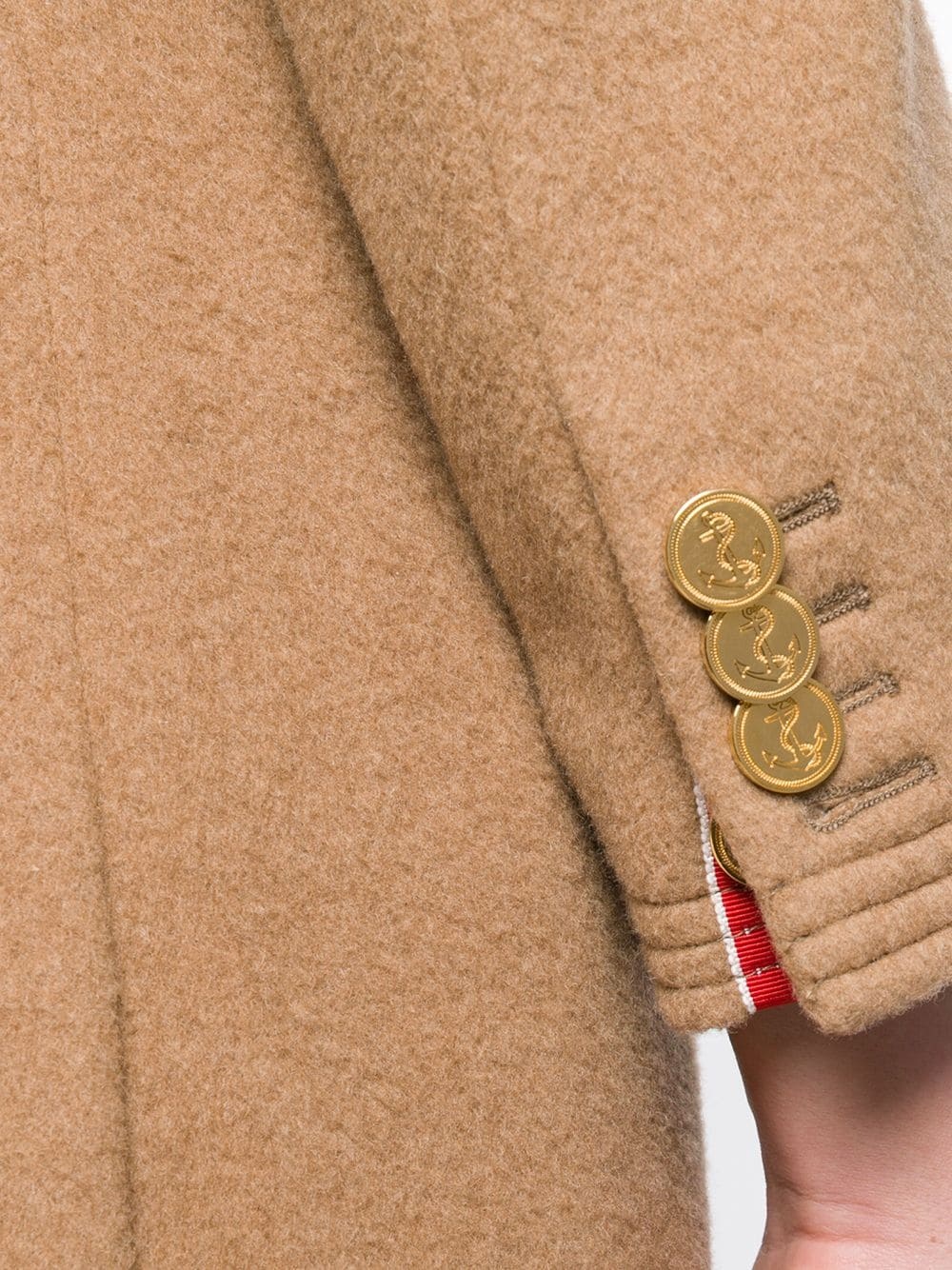 double-breasted Chesterfield overcoat - 5