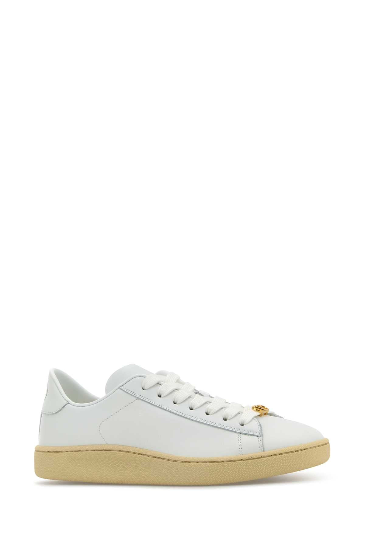 Valentino Garavani Women White Leather Royco Sneakers - 2